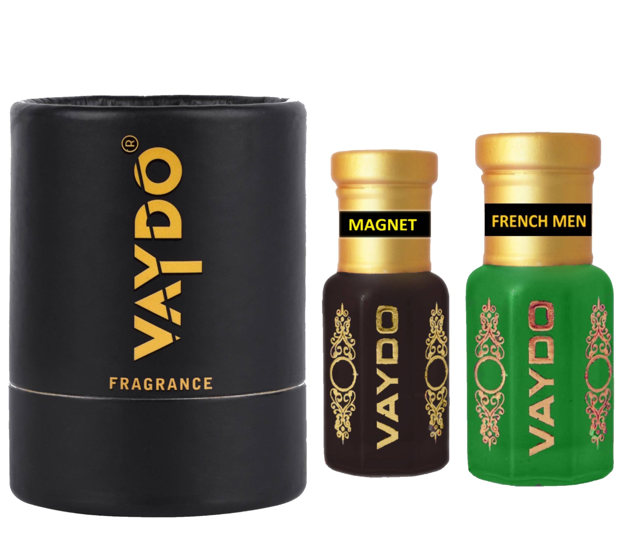 vaydo Perfume Oil Alcohol-free Attar 6+6ML for Unisex Pure Natural Fragrance Floral Attar