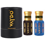 vaydo Perfume Oil Alcohol-free Attar 6+6ML for Unisex Pure Natural Fragrance Floral Attar