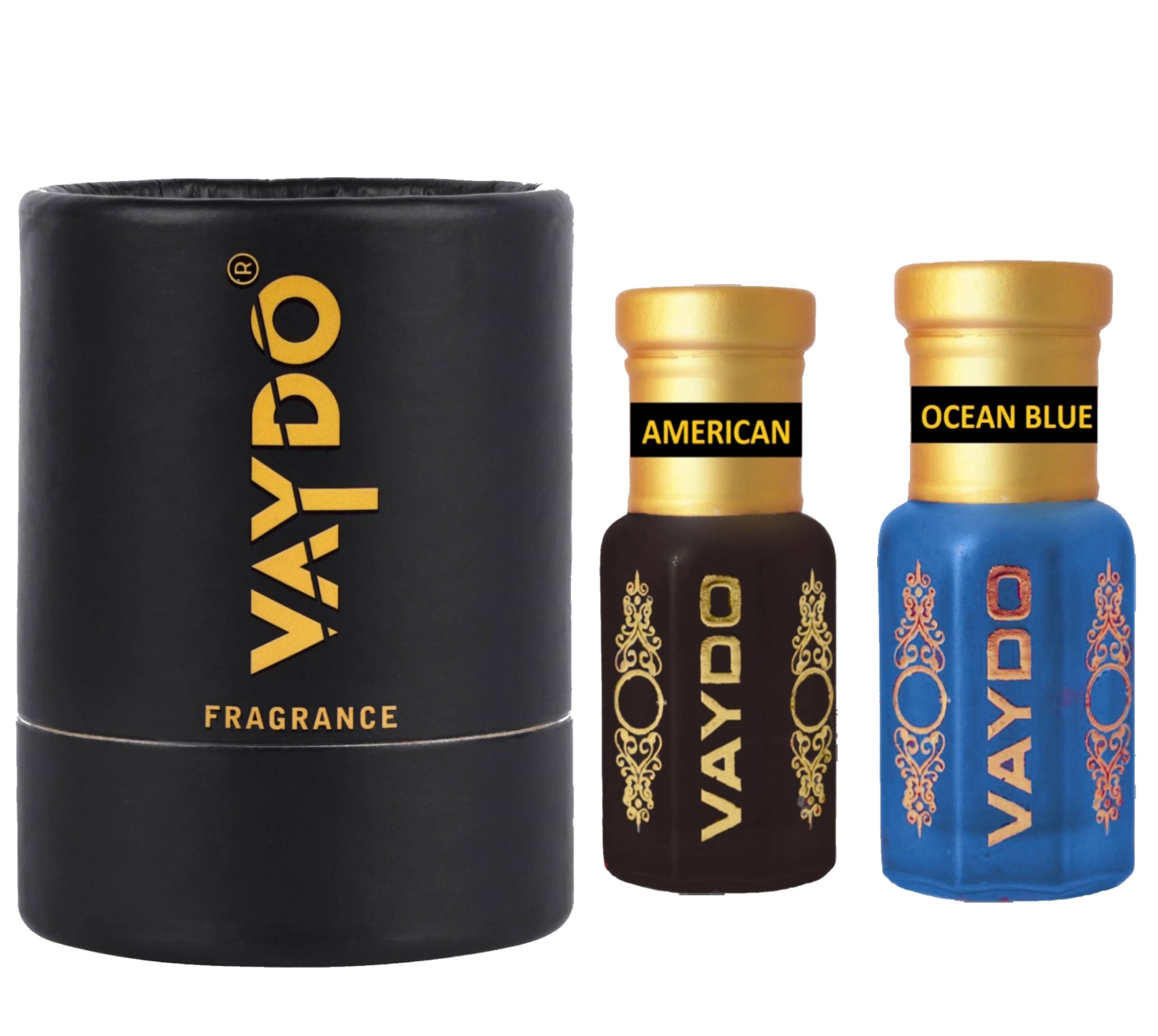 vaydo Perfume Oil Alcohol-free Attar 6+6ML for Unisex Pure Natural Fragrance Floral Attar