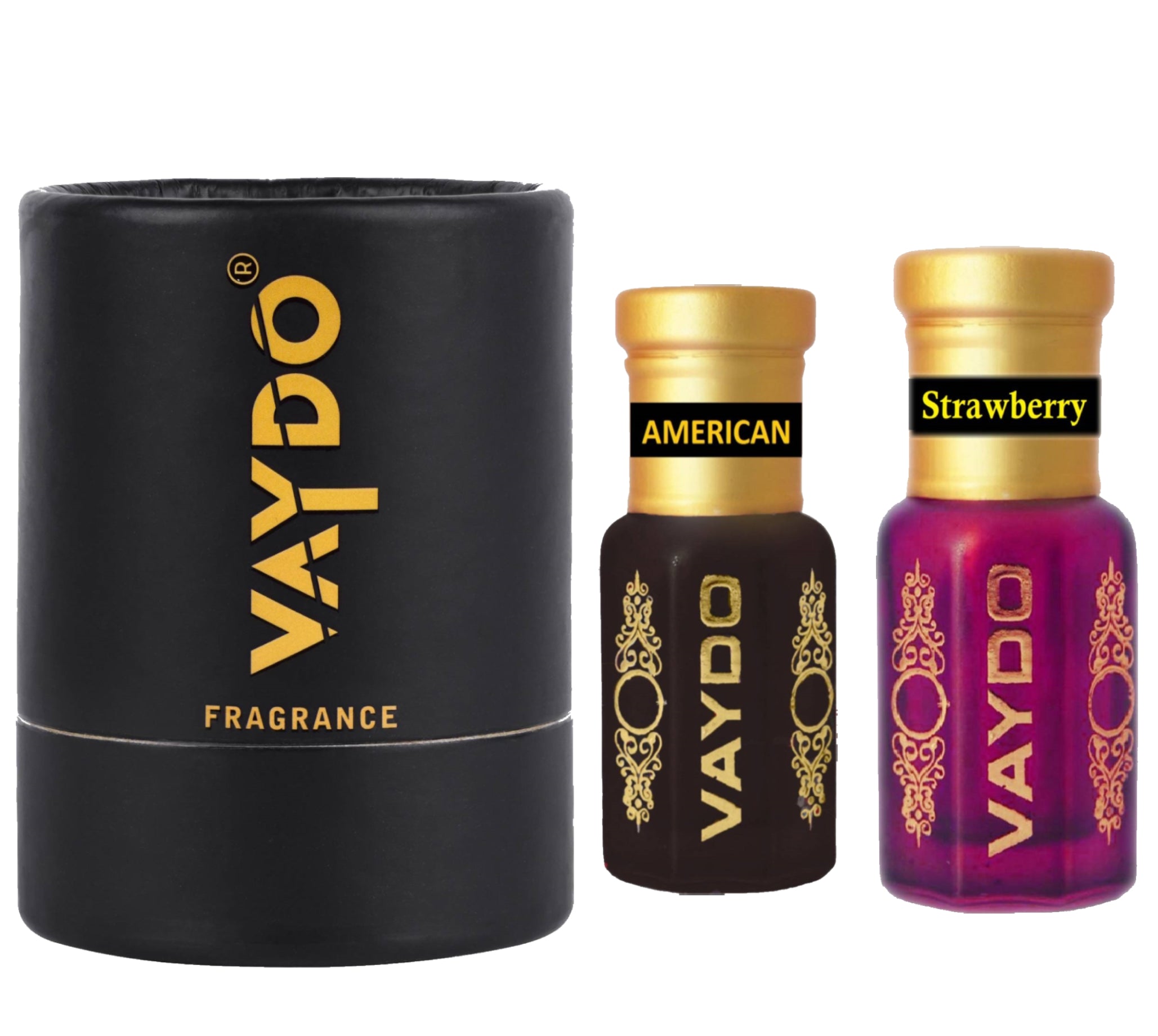 vaydo Perfume Oil Alcohol-free Attar 6+6ML for Unisex Pure Natural Fragrance Floral Attar