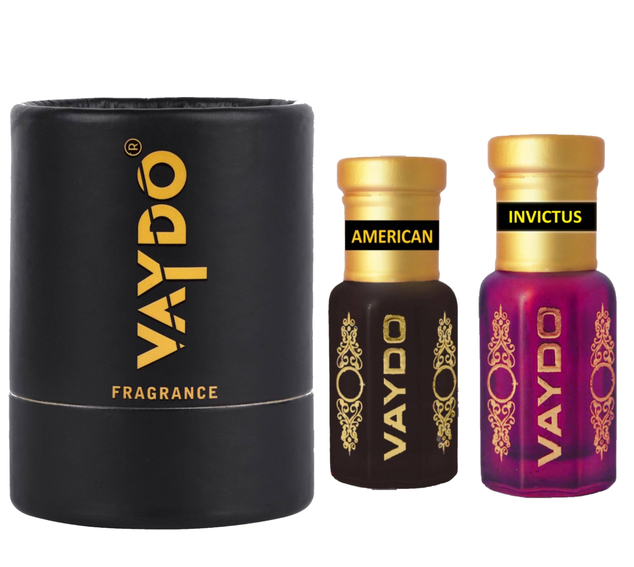 vaydo Perfume Oil Alcohol-free Attar 6+6ML for Unisex Pure Natural Fragrance Floral Attar