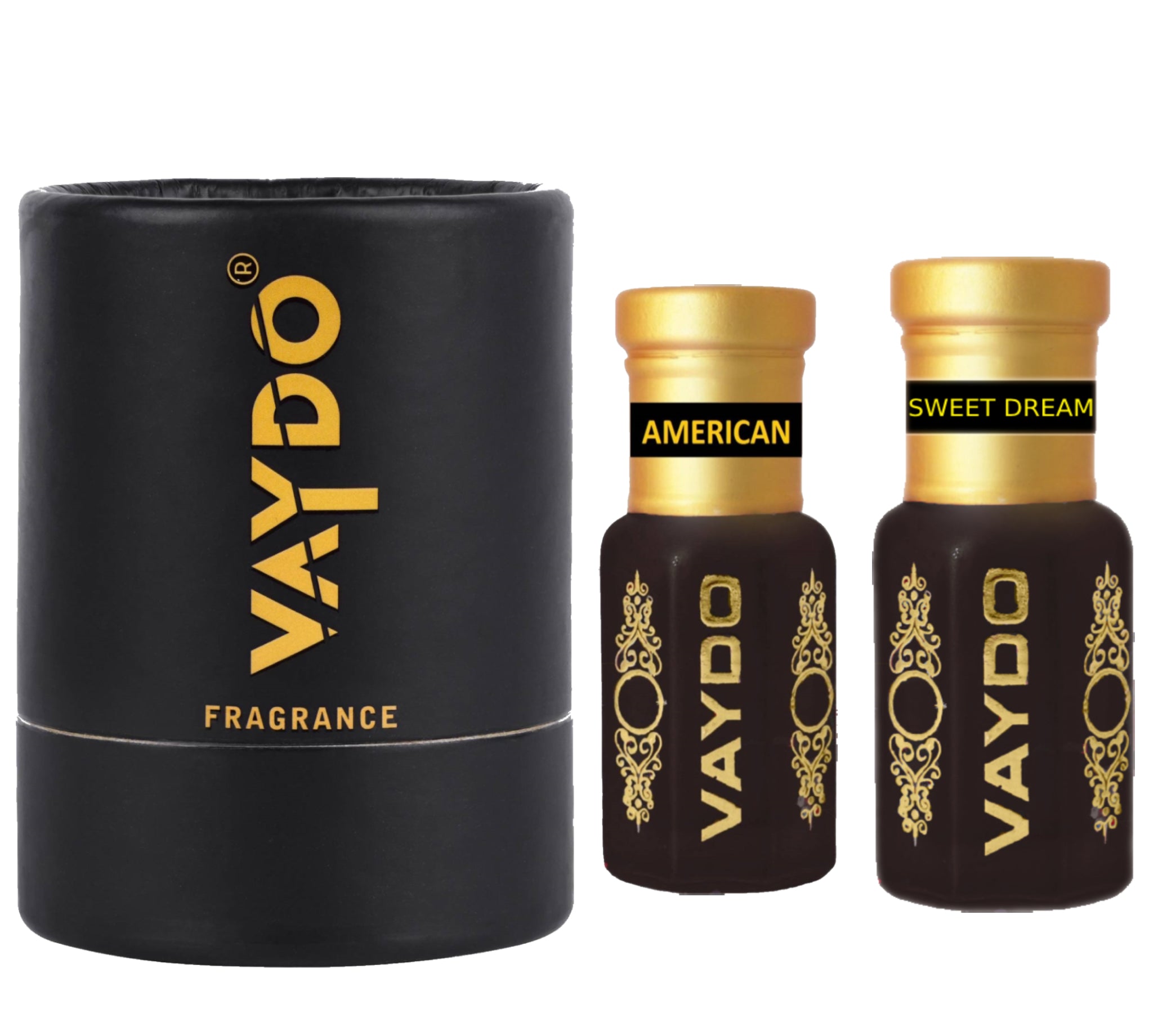 vaydo Perfume Oil Alcohol-free Attar 6+6ML for Unisex Pure Natural Fragrance Floral Attar