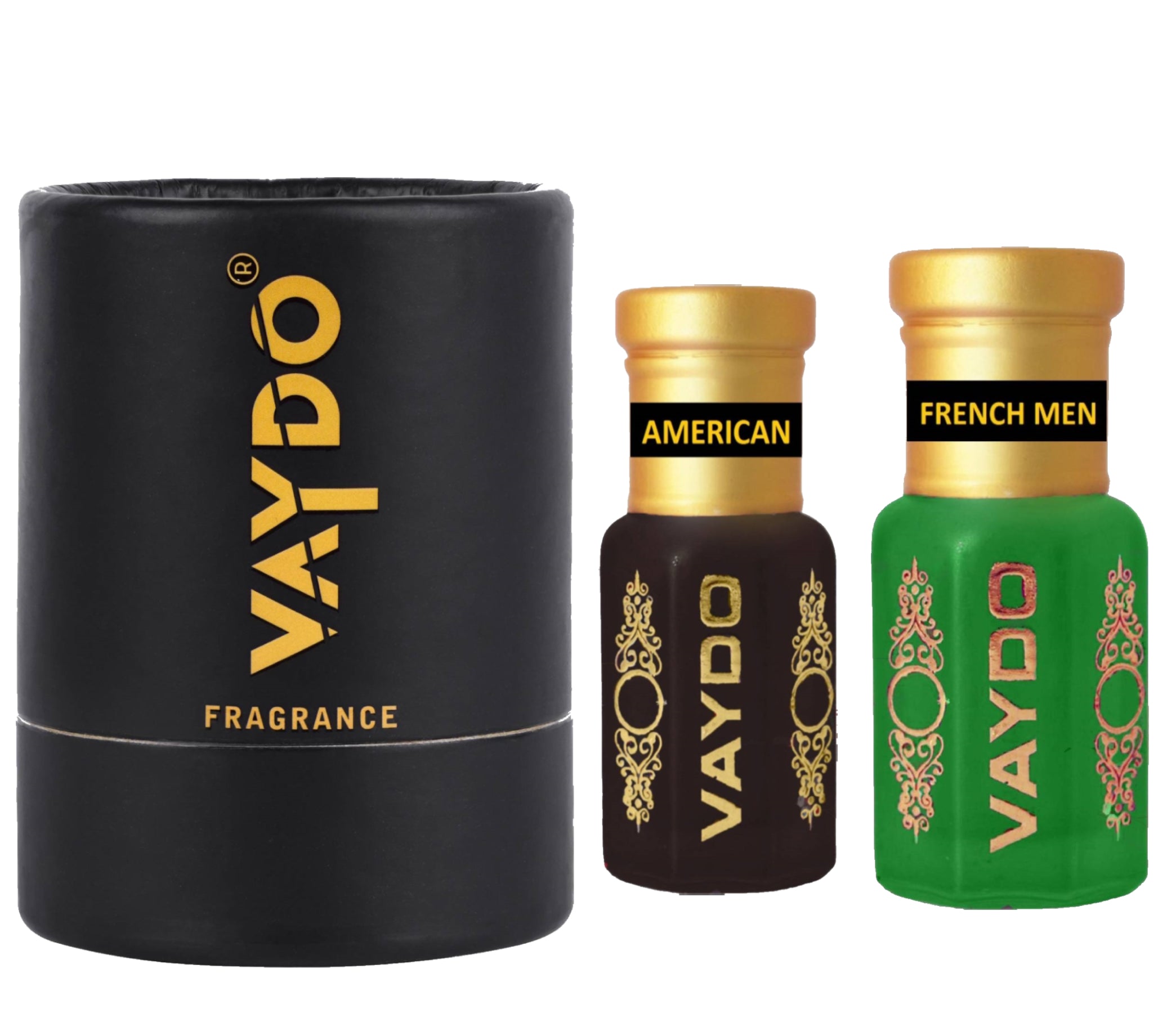 vaydo Perfume Oil Alcohol-free Attar 6+6ML for Unisex Pure Natural Fragrance Floral Attar