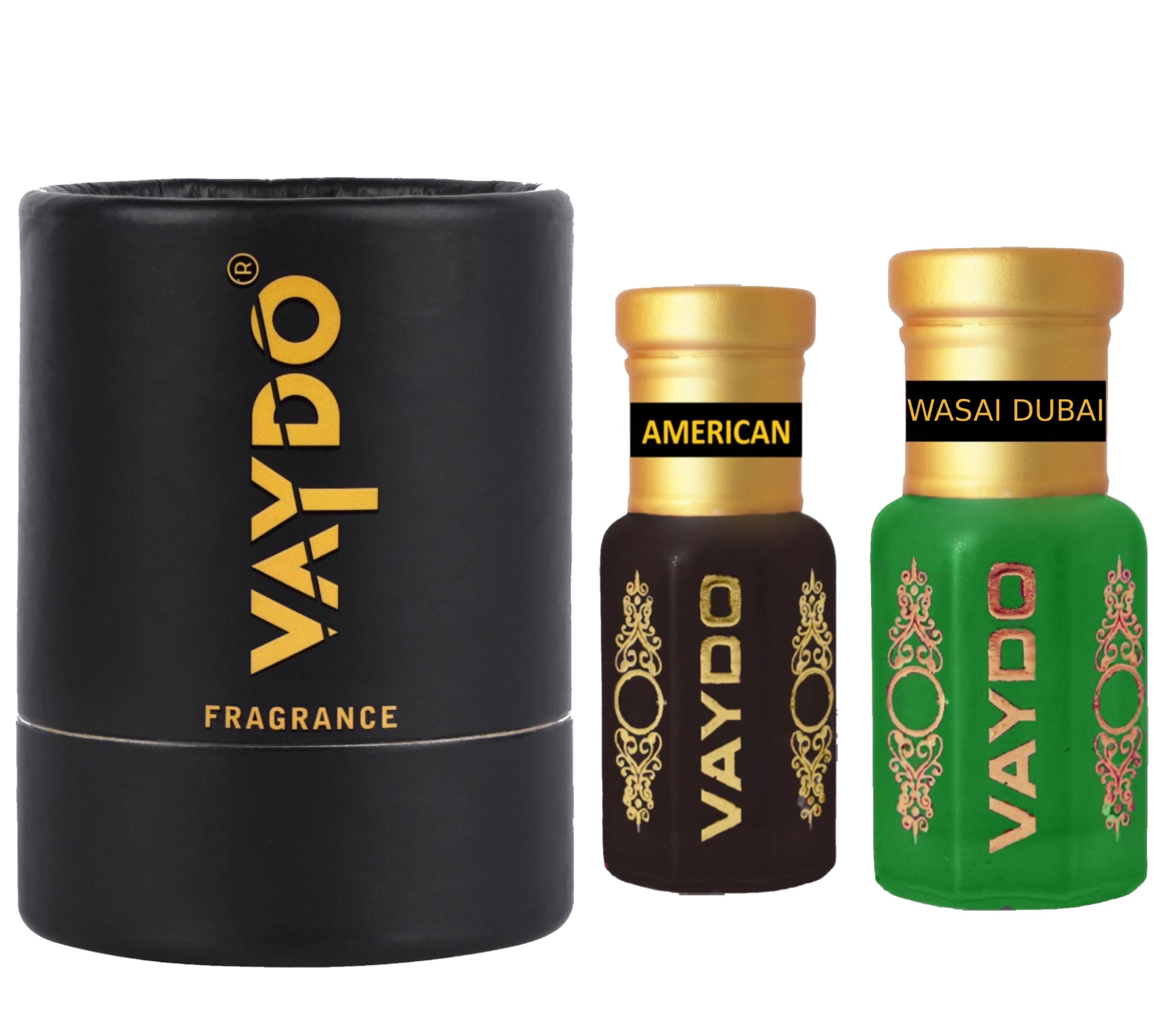 vaydo Perfume Oil Alcohol-free Attar 6+6ML for Unisex Pure Natural Fragrance Floral Attar