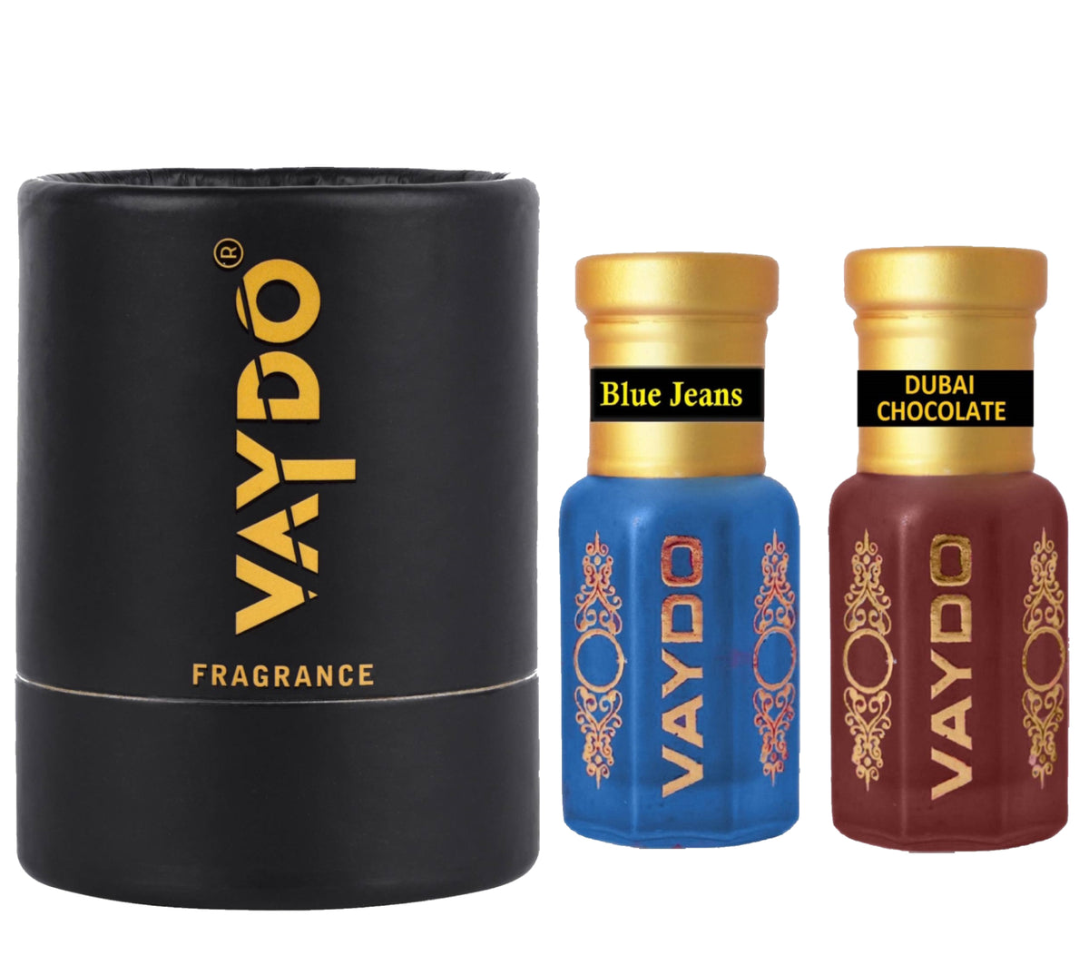 vaydo Perfume Oil Alcohol-free Attar 6+6ML for Unisex Pure Natural Fragrance Floral Attar