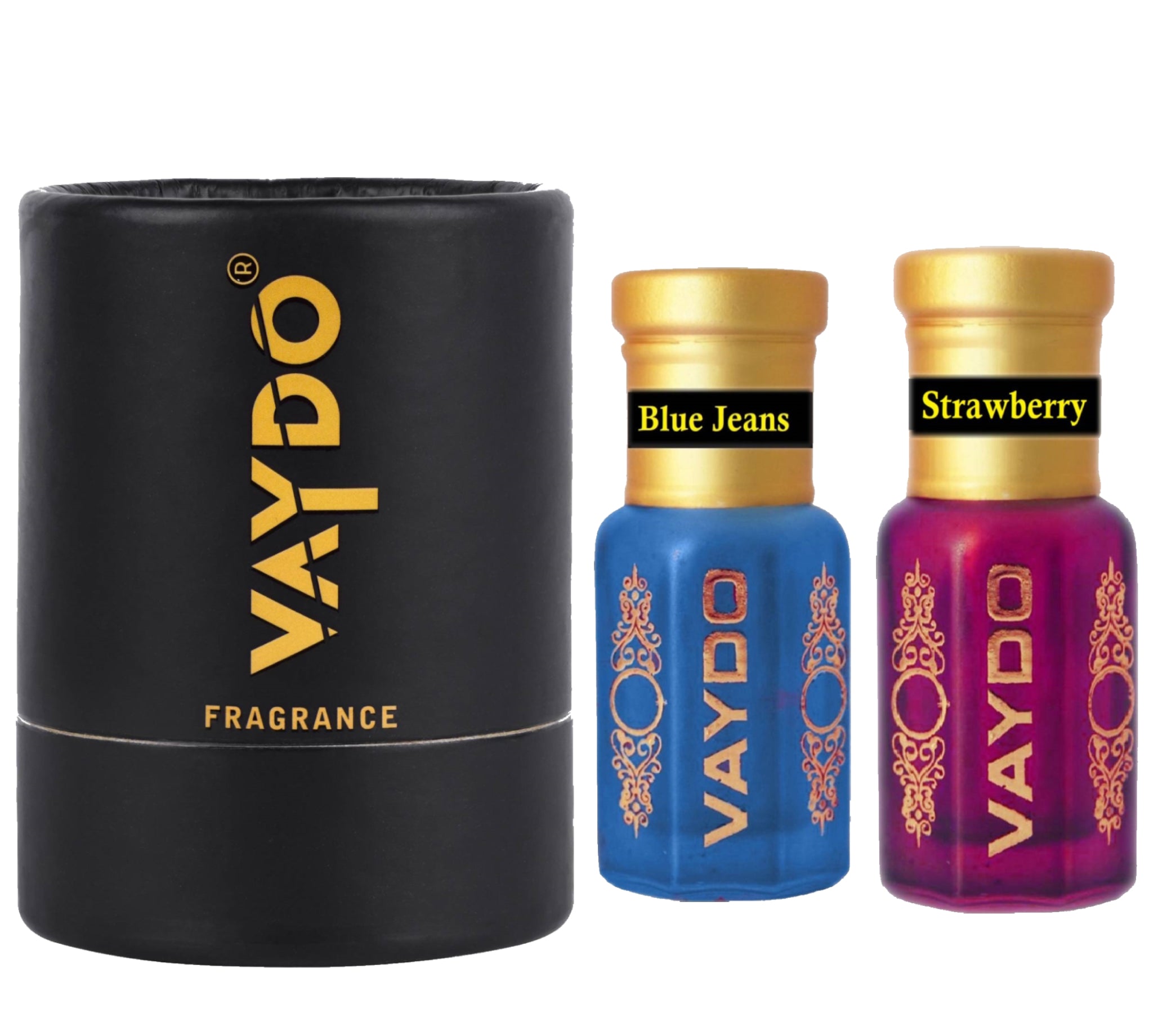vaydo Perfume Oil Alcohol-free Attar 6+6ML for Unisex Pure Natural Fragrance Floral Attar