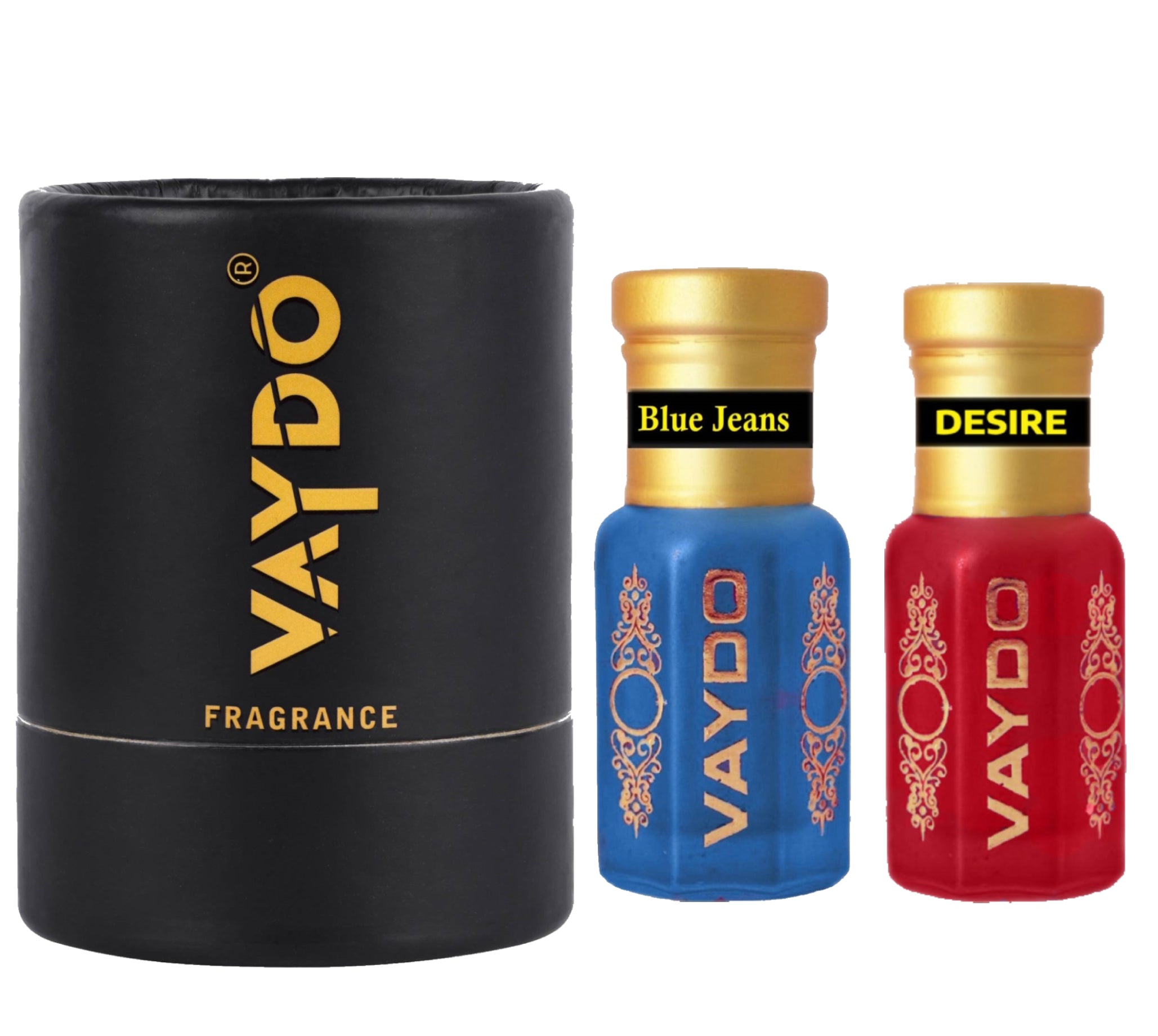 vaydo Perfume Oil Alcohol-free Attar 6+6ML for Unisex Pure Natural Fragrance Floral Attar