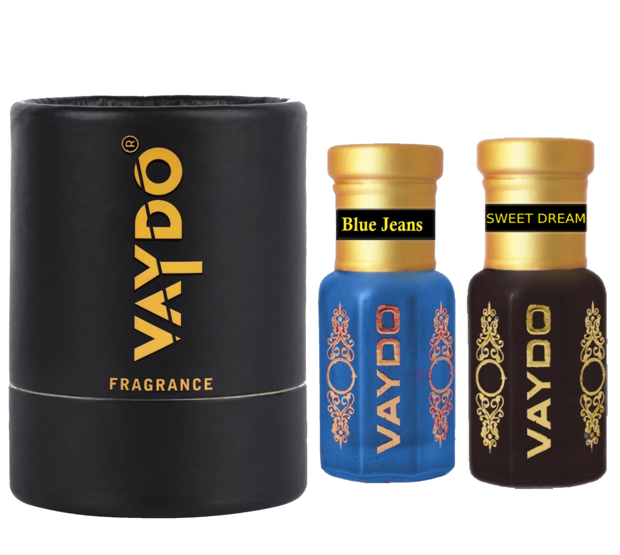 vaydo Perfume Oil Alcohol-free Attar 6+6ML for Unisex Pure Natural Fragrance Floral Attar