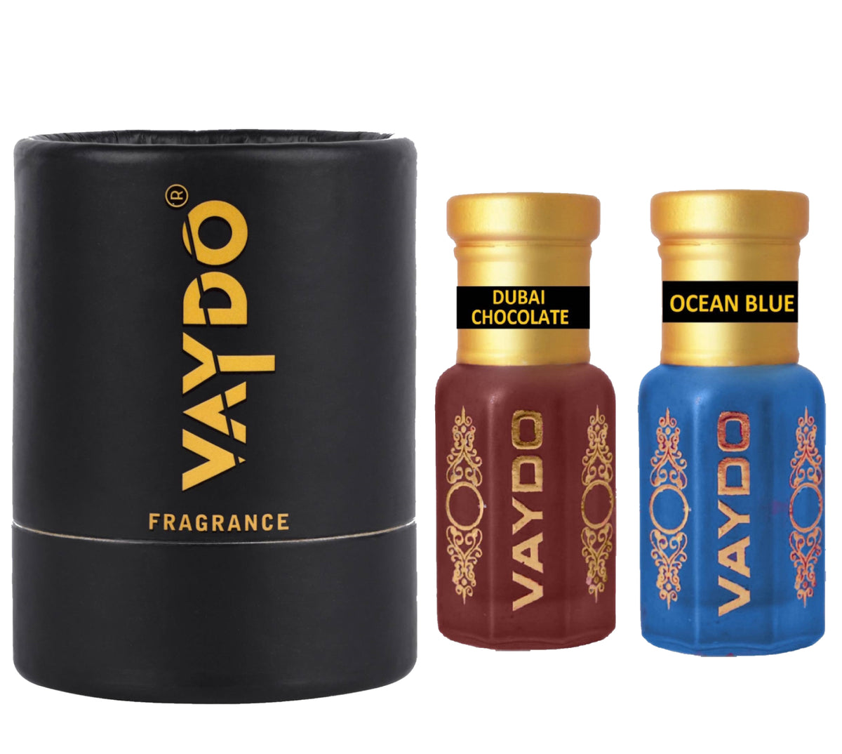 vaydo Perfume Oil Alcohol-free Attar 6+6ML for Unisex Pure Natural Fragrance Floral Attar
