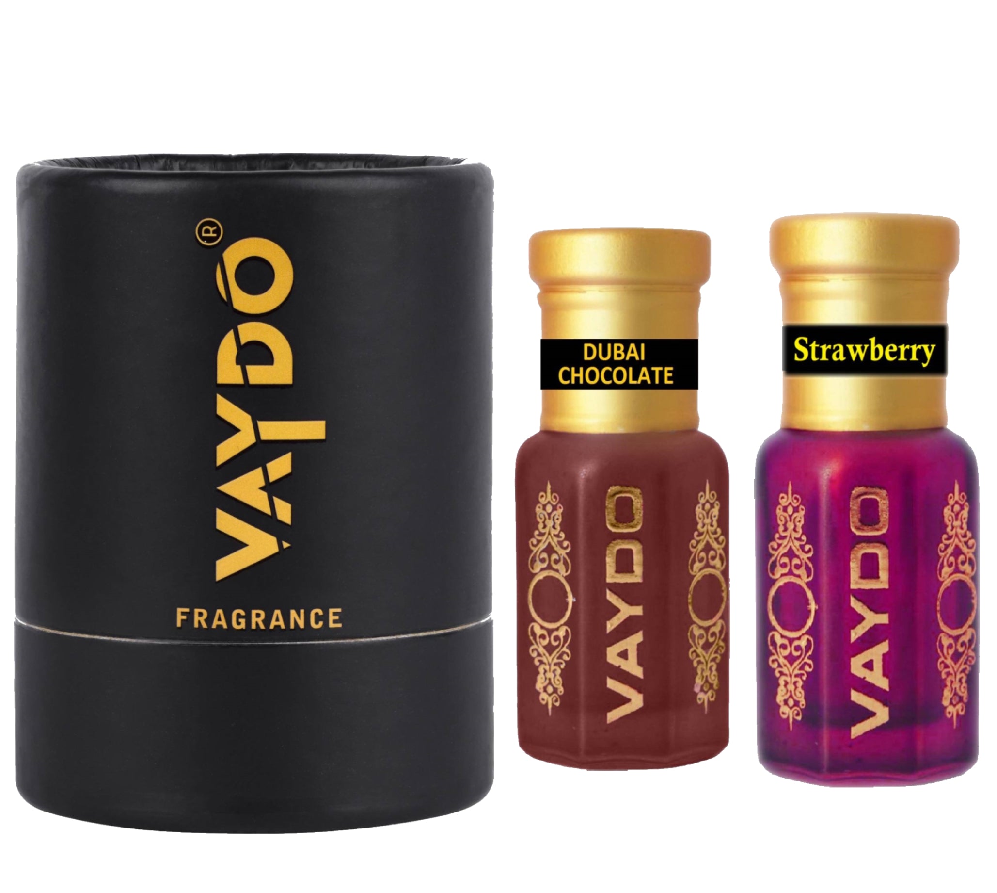 vaydo Perfume Oil Alcohol-free Attar 6+6ML for Unisex Pure Natural Fragrance Floral Attar