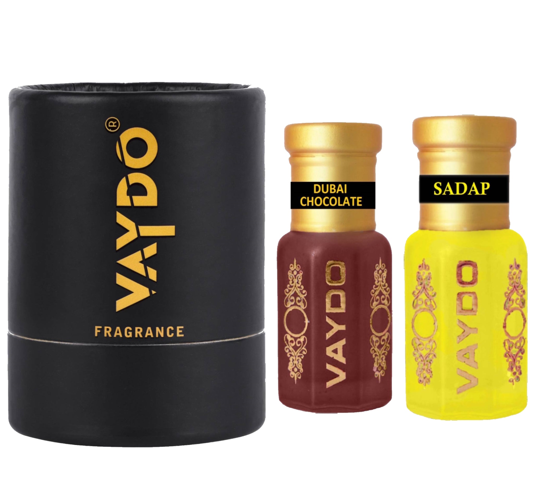 vaydo Perfume Oil Alcohol-free Attar 6+6ML for Unisex Pure Natural Fragrance Floral Attar