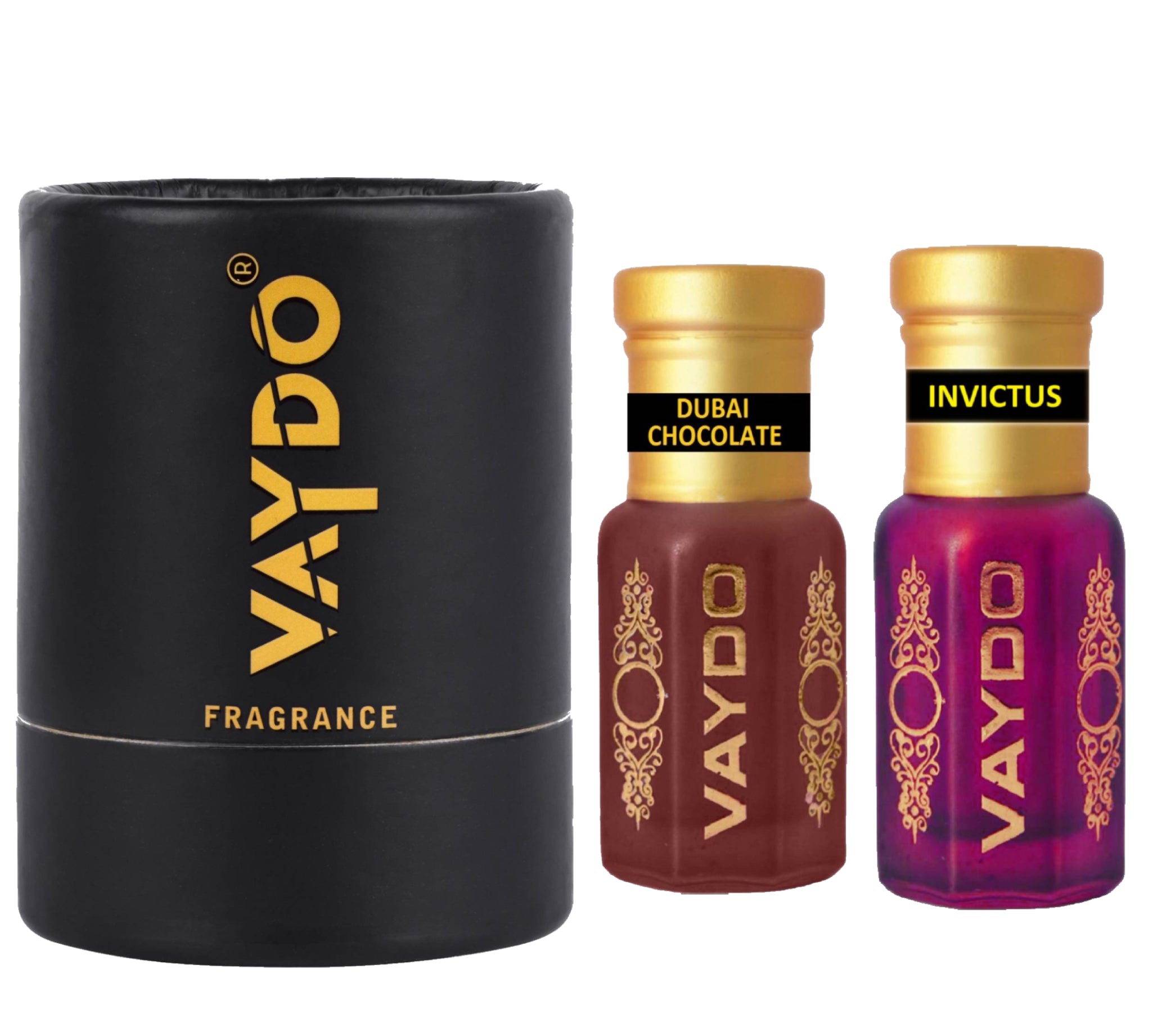 vaydo Perfume Oil Alcohol-free Attar 6+6ML for Unisex Pure Natural Fragrance Floral Attar