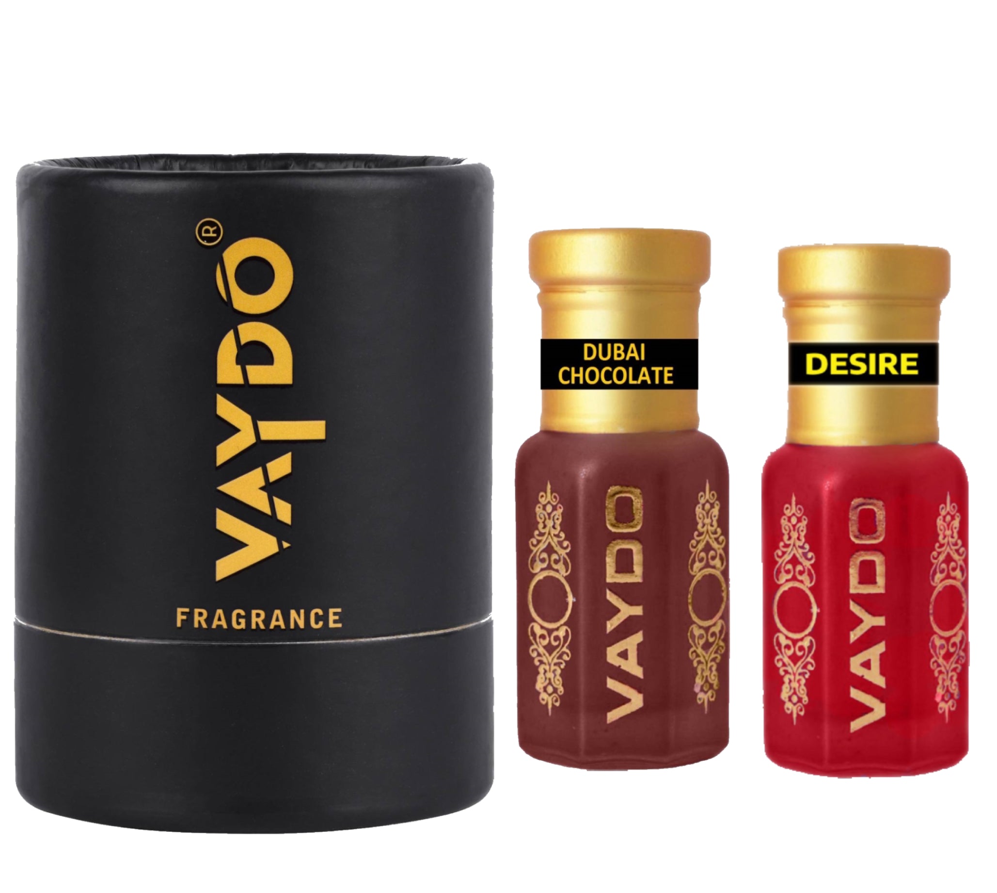 vaydo Perfume Oil Alcohol-free Attar 6+6ML for Unisex Pure Natural Fragrance Floral Attar