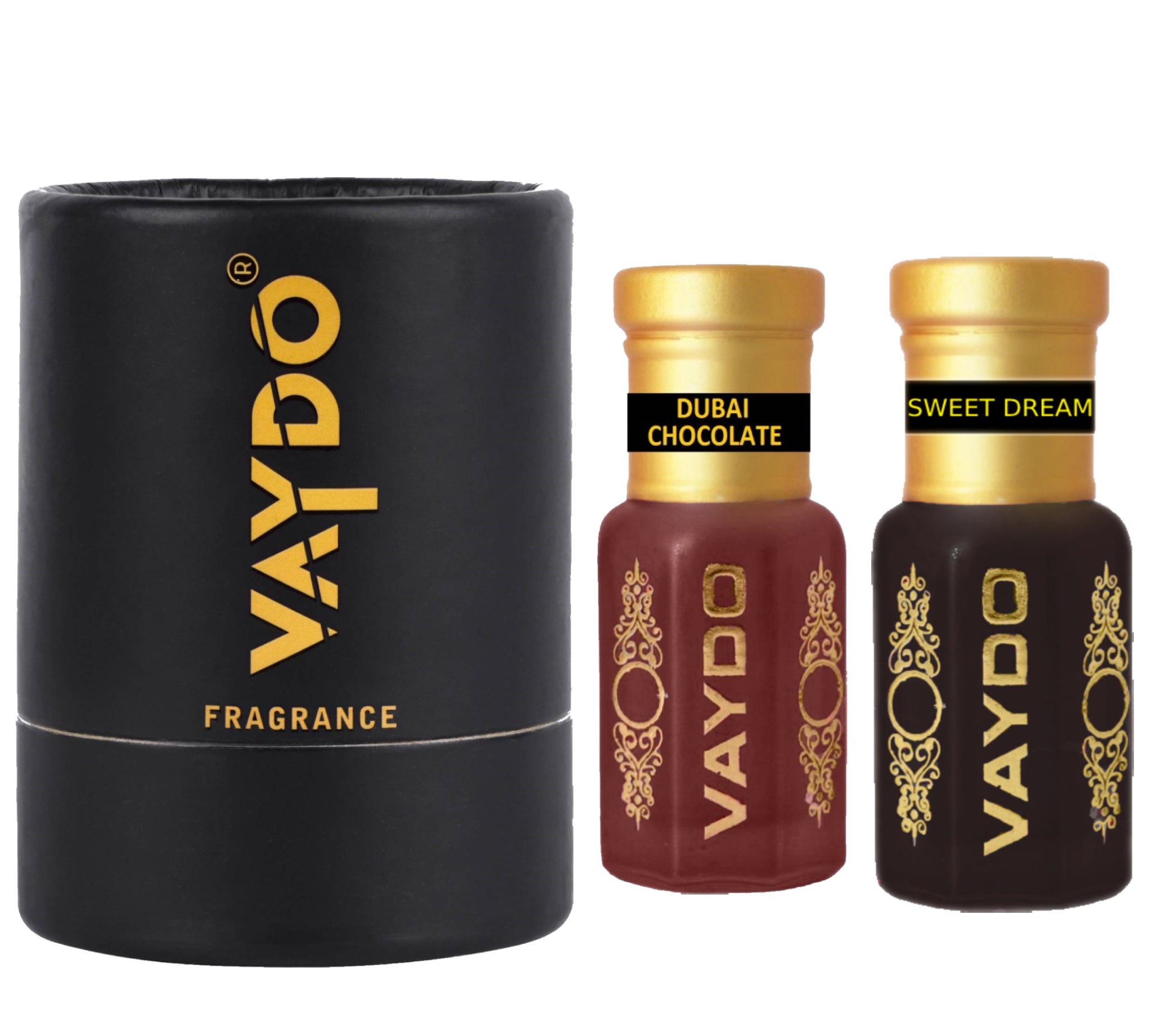 vaydo Perfume Oil Alcohol-free Attar 6+6ML for Unisex Pure Natural Fragrance Floral Attar