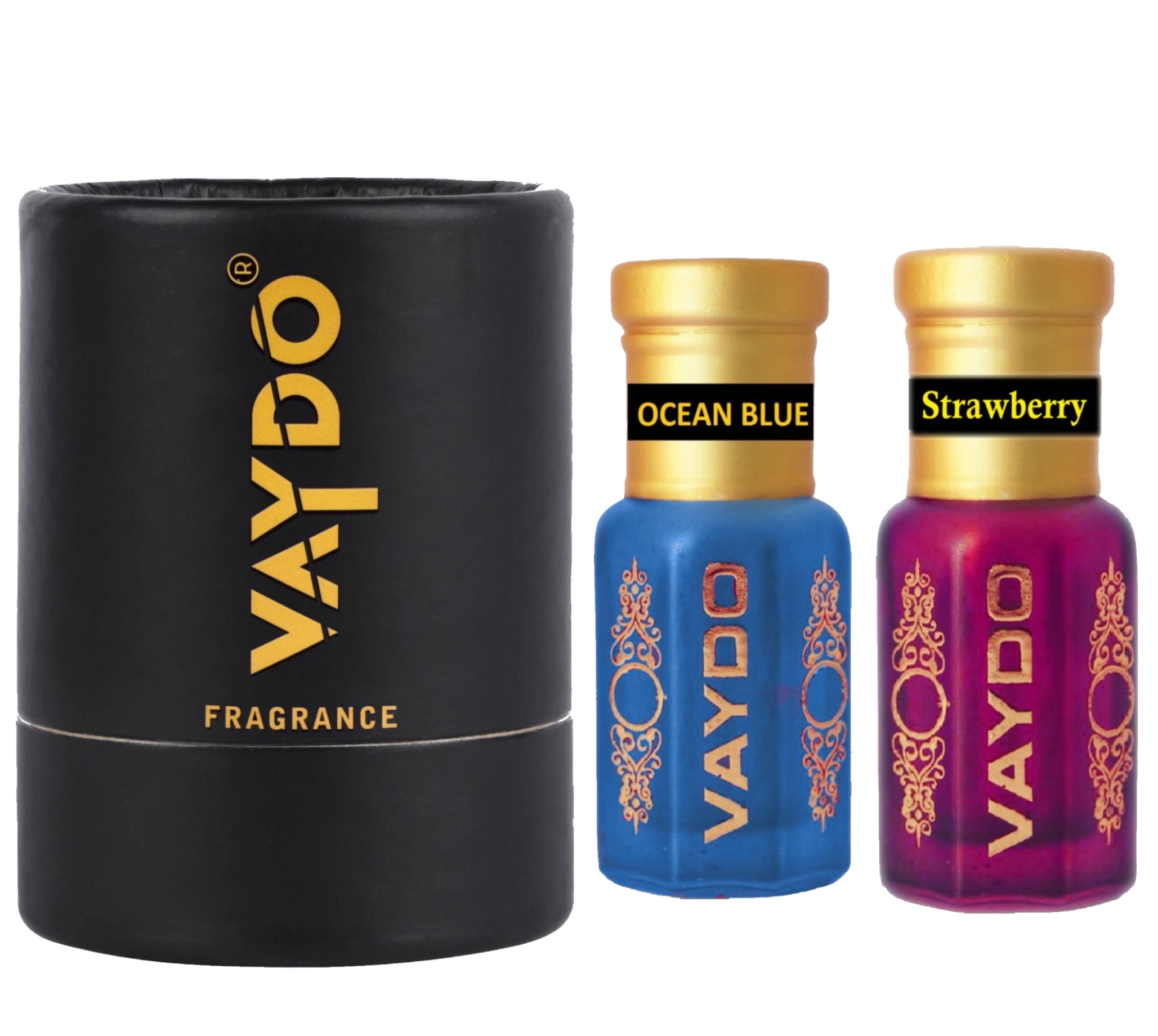 vaydo Perfume Oil Alcohol-free Attar 6+6ML for Unisex Pure Natural Fragrance Floral Attar