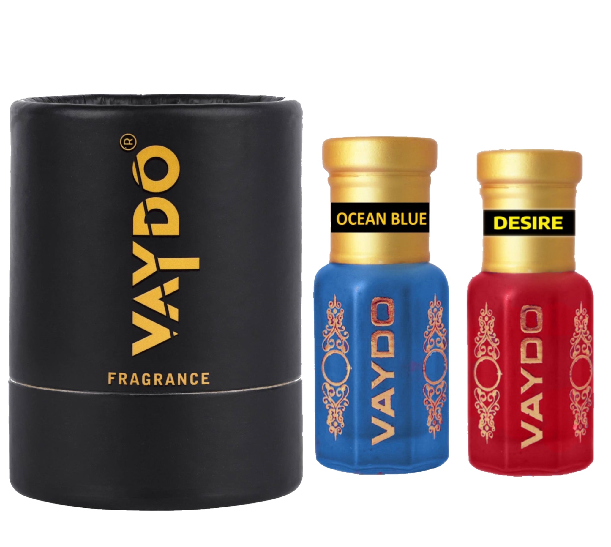 vaydo Perfume Oil Alcohol-free Attar 6+6ML for Unisex Pure Natural Fragrance Floral Attar