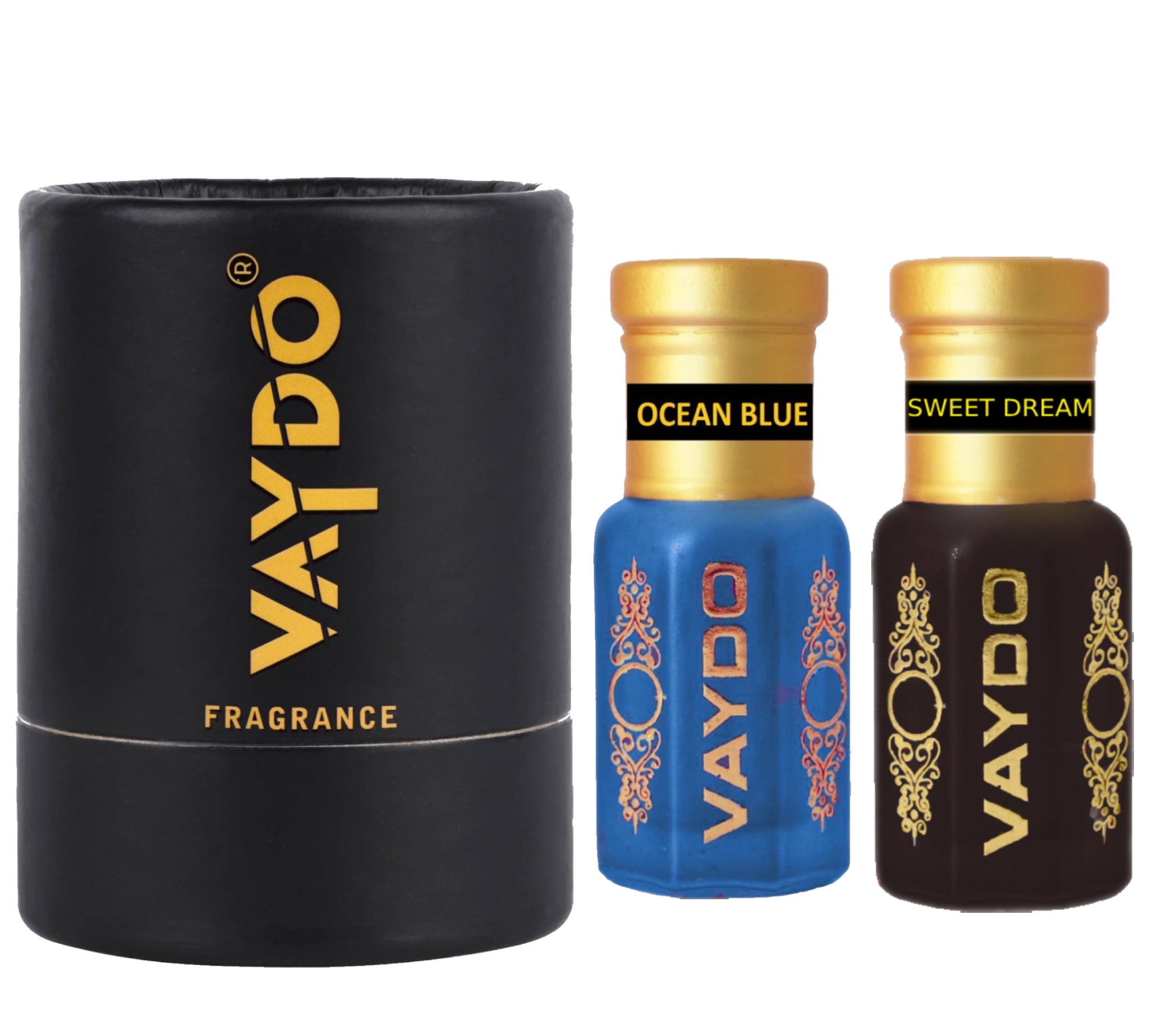 vaydo Perfume Oil Alcohol-free Attar 6+6ML for Unisex Pure Natural Fragrance Floral Attar