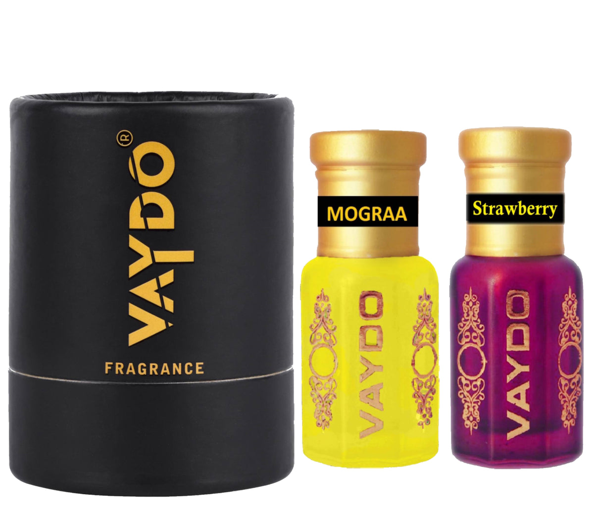 vaydo Perfume Oil Alcohol-free Attar 6+6ML for Unisex Pure Natural Fragrance Floral Attar