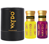vaydo Perfume Oil Alcohol-free Attar 6+6ML for Unisex Pure Natural Fragrance Floral Attar
