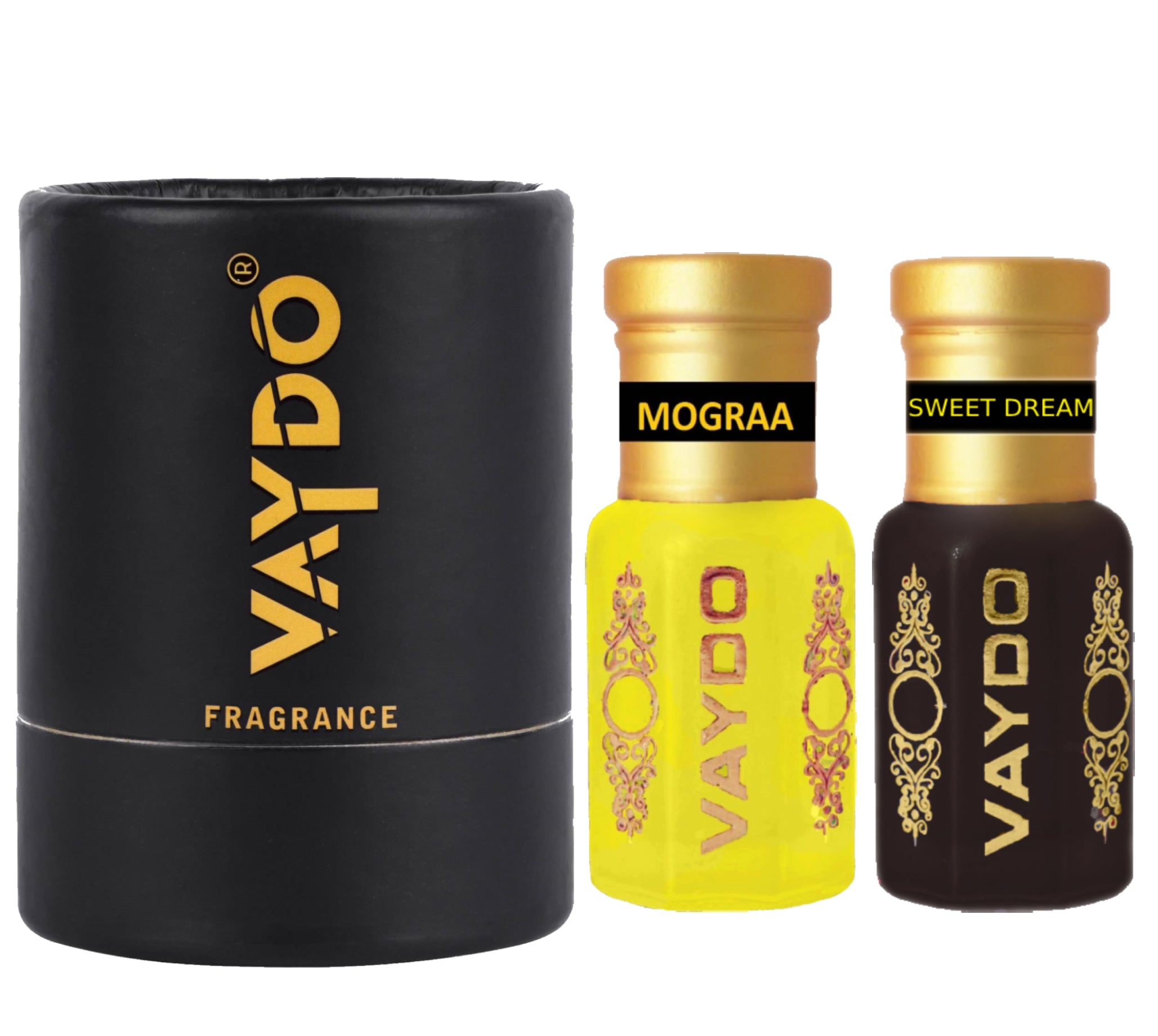 vaydo Perfume Oil Alcohol-free Attar 6+6ML for Unisex Pure Natural Fragrance Floral Attar