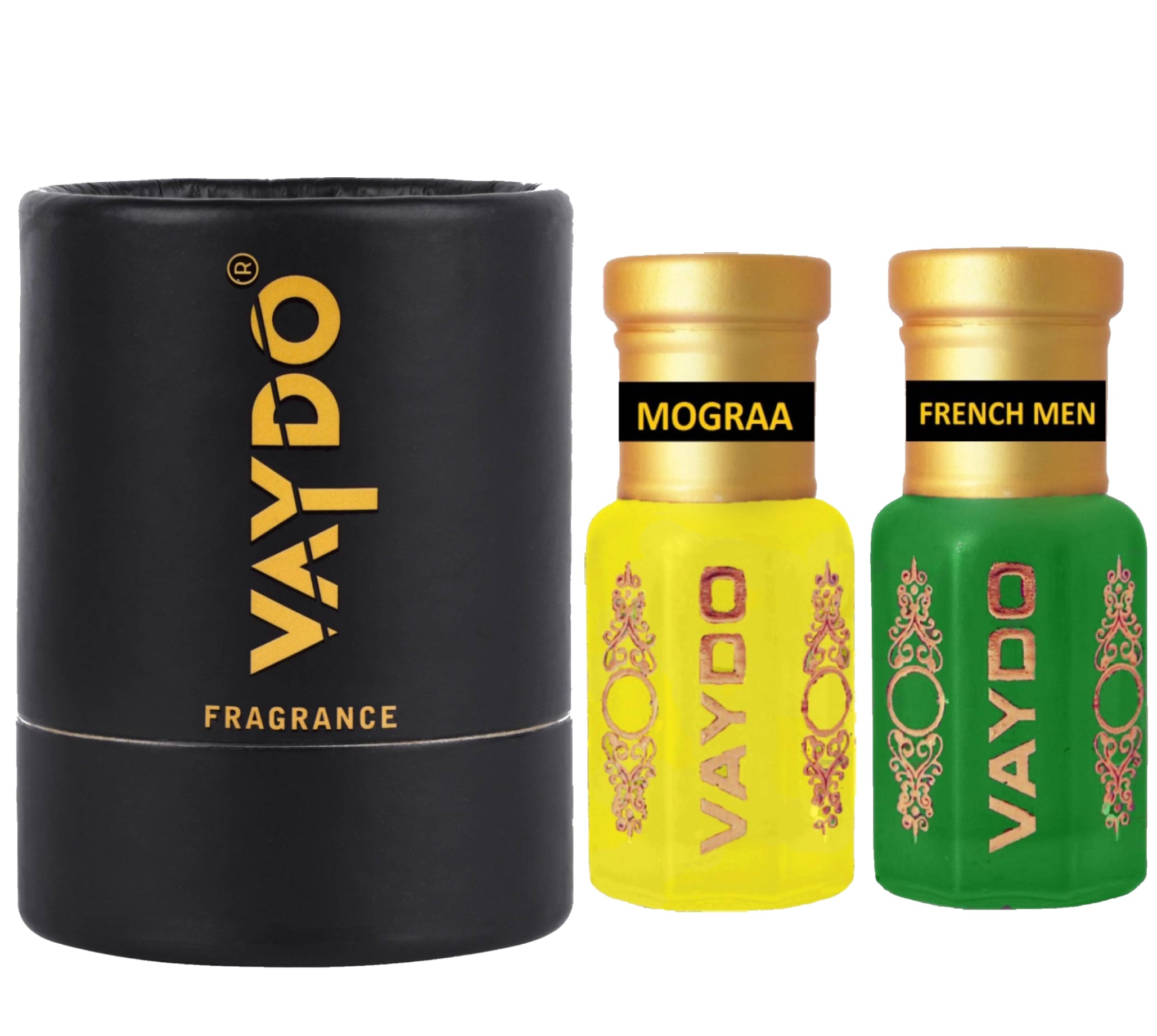 vaydo Perfume Oil Alcohol-free Attar 6+6ML for Unisex Pure Natural Fragrance Floral Attar