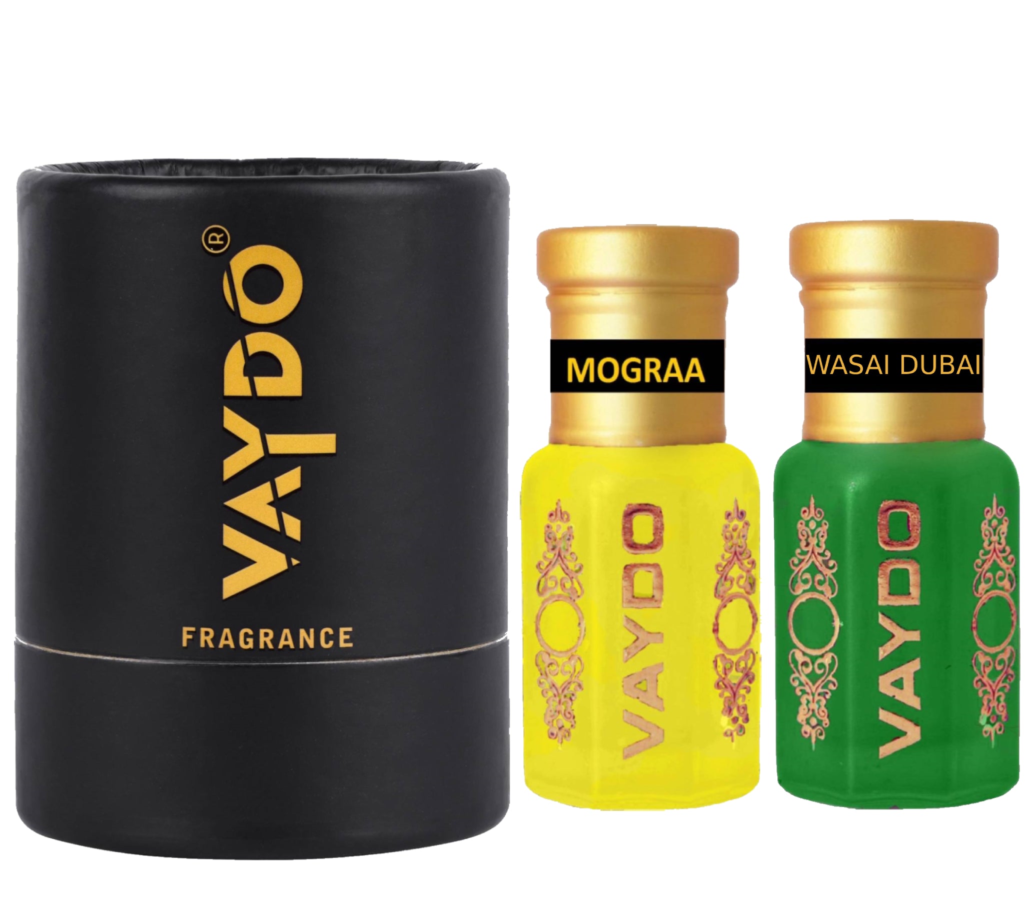 vaydo Perfume Oil Alcohol-free Attar 6+6ML for Unisex Pure Natural Fragrance Floral Attar
