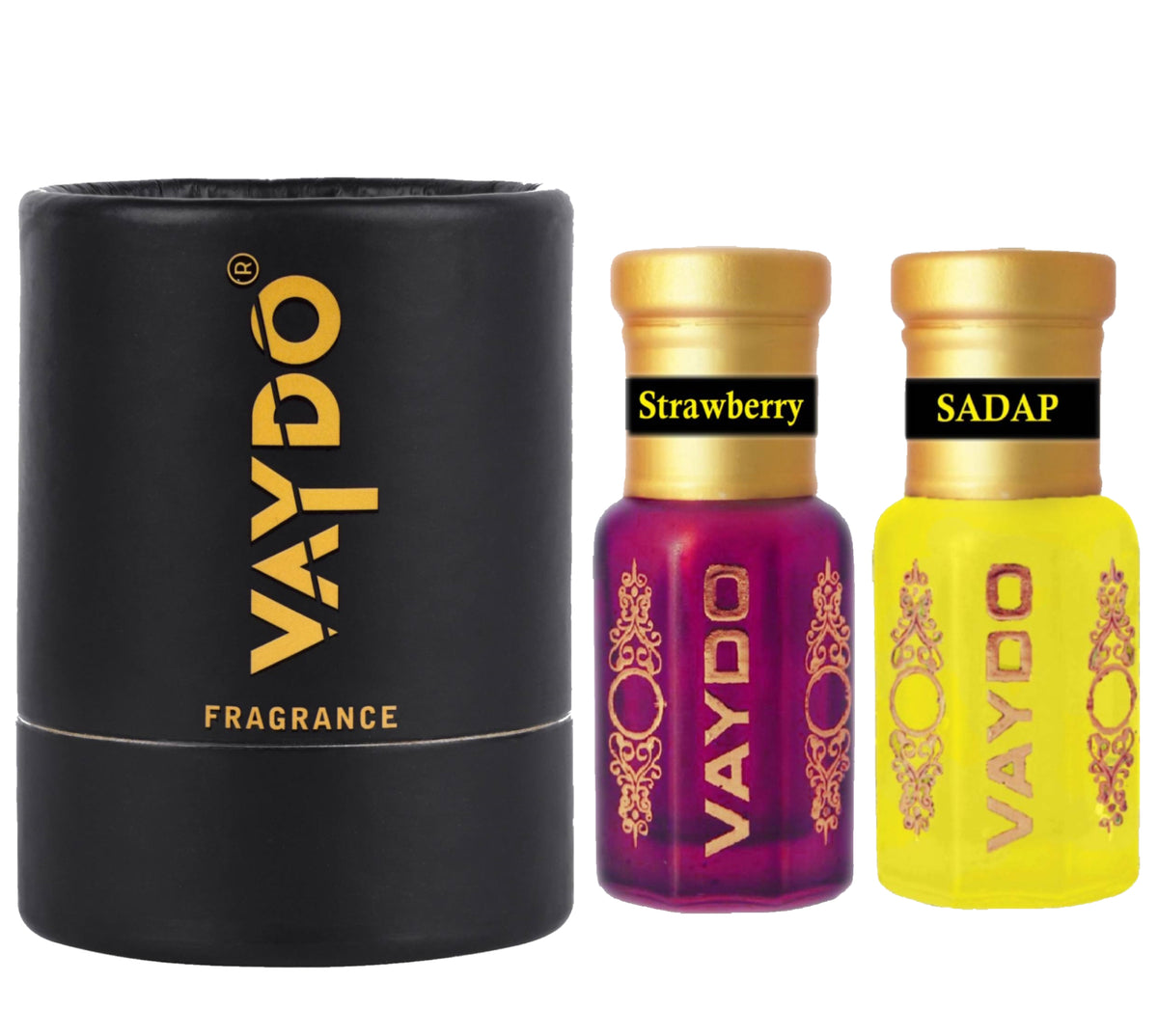 vaydo Perfume Oil Alcohol-free Attar 6+6ML for Unisex Pure Natural Fragrance Floral Attar