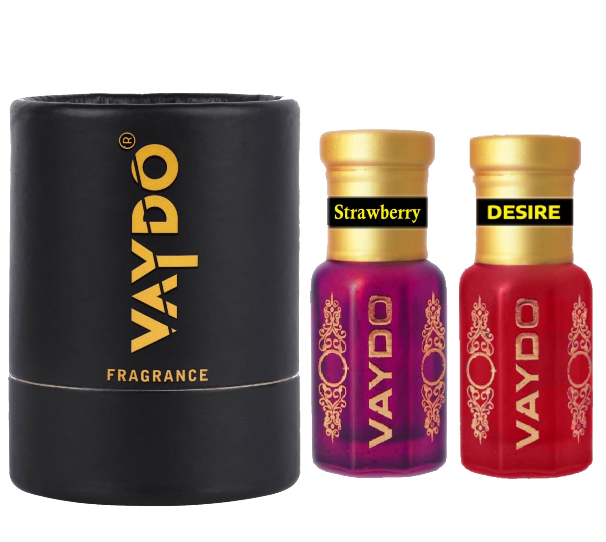 vaydo Perfume Oil Alcohol-free Attar 6+6ML for Unisex Pure Natural Fragrance Floral Attar
