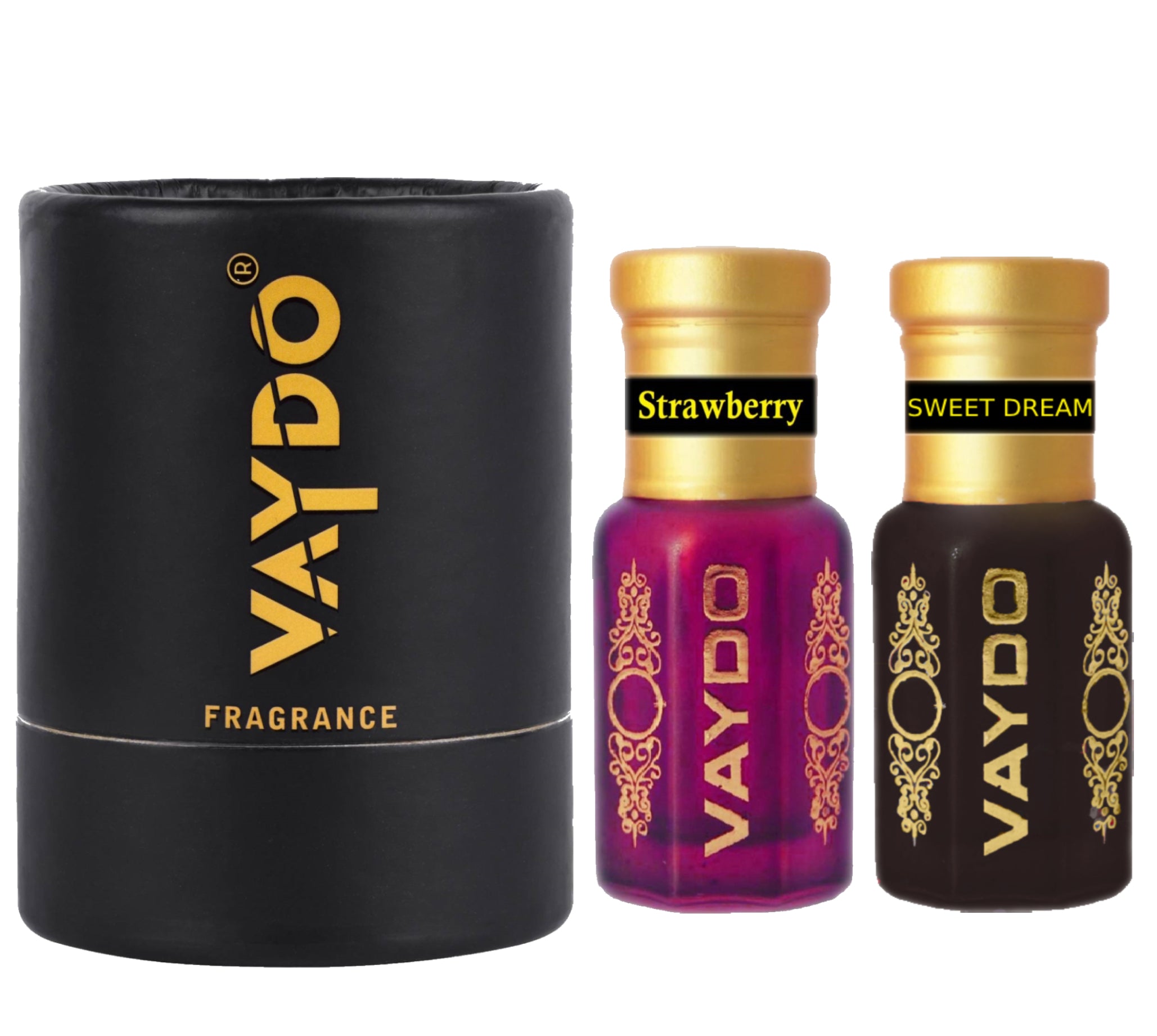 vaydo Perfume Oil Alcohol-free Attar 6+6ML for Unisex Pure Natural Fragrance Floral Attar