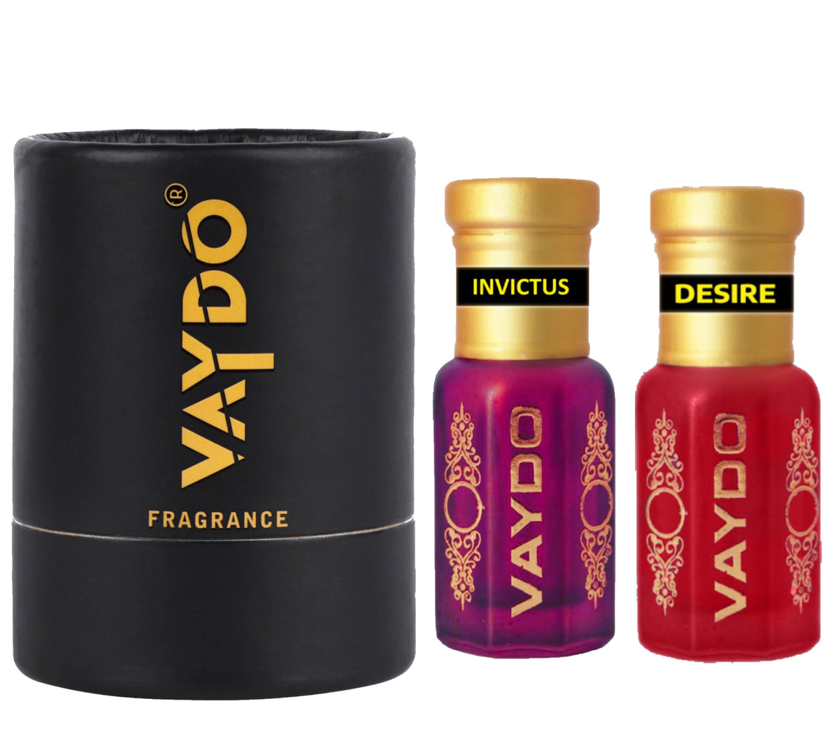 vaydo Perfume Oil Alcohol-free Attar 6+6ML for Unisex Pure Natural Fragrance Floral Attar