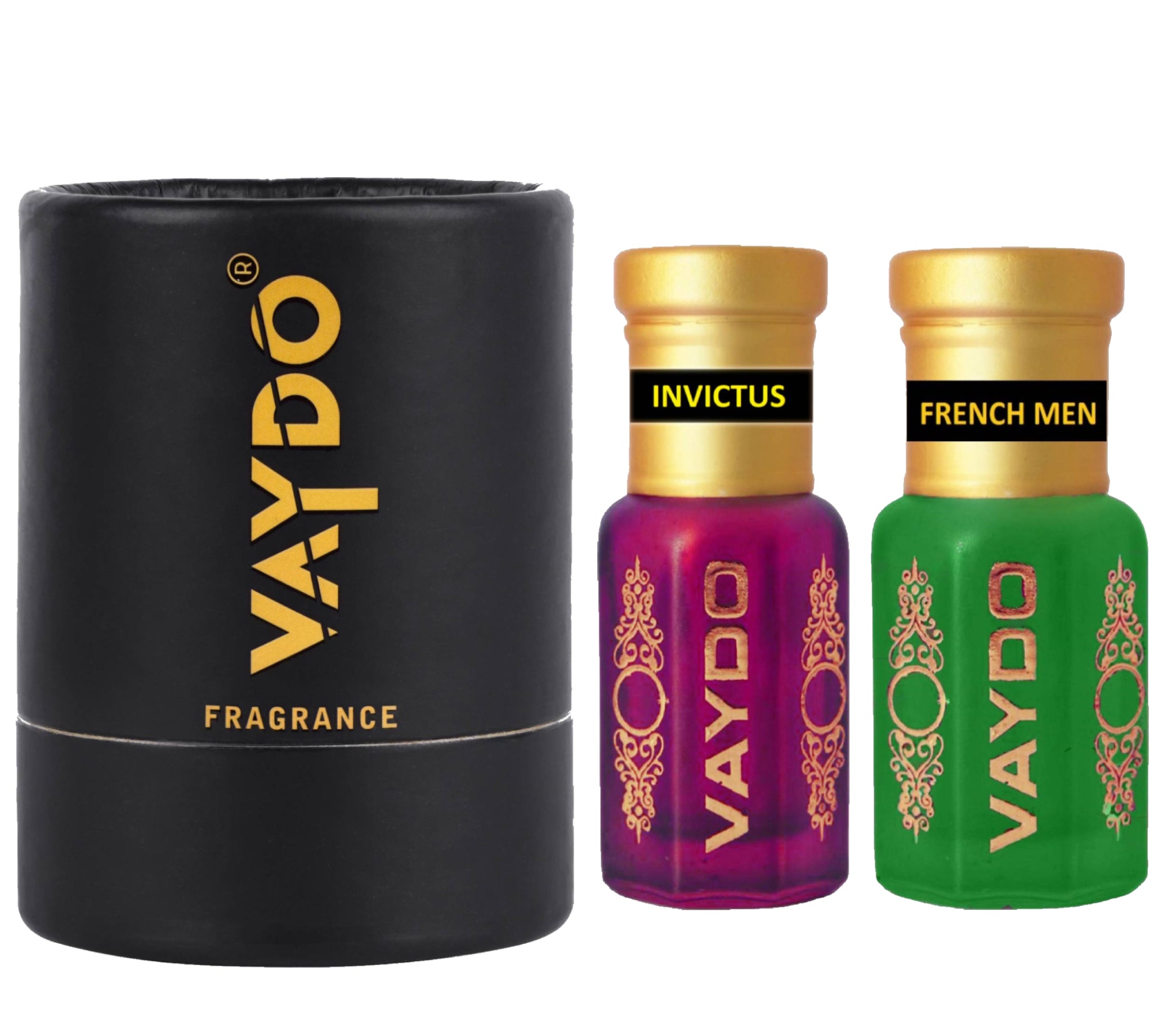 vaydo Perfume Oil Alcohol-free Attar 6+6ML for Unisex Pure Natural Fragrance Floral Attar