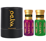 vaydo Perfume Oil Alcohol-free Attar 6+6ML for Unisex Pure Natural Fragrance Floral Attar