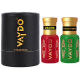vaydo Perfume Oil Alcohol-free Attar 6+6ML for Unisex Pure Natural Fragrance Floral Attar