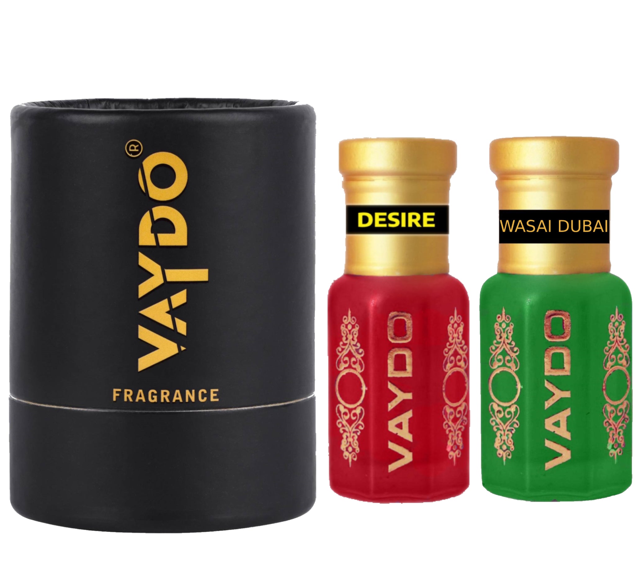 vaydo Perfume Oil Alcohol-free Attar 6+6ML for Unisex Pure Natural Fragrance Floral Attar