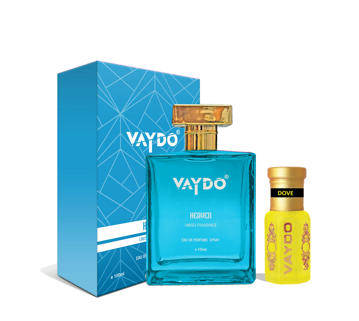 Vaydo Perfume Heaven And Dove Attar Without Alcohol for Unisex Pure Natural Fragrance
