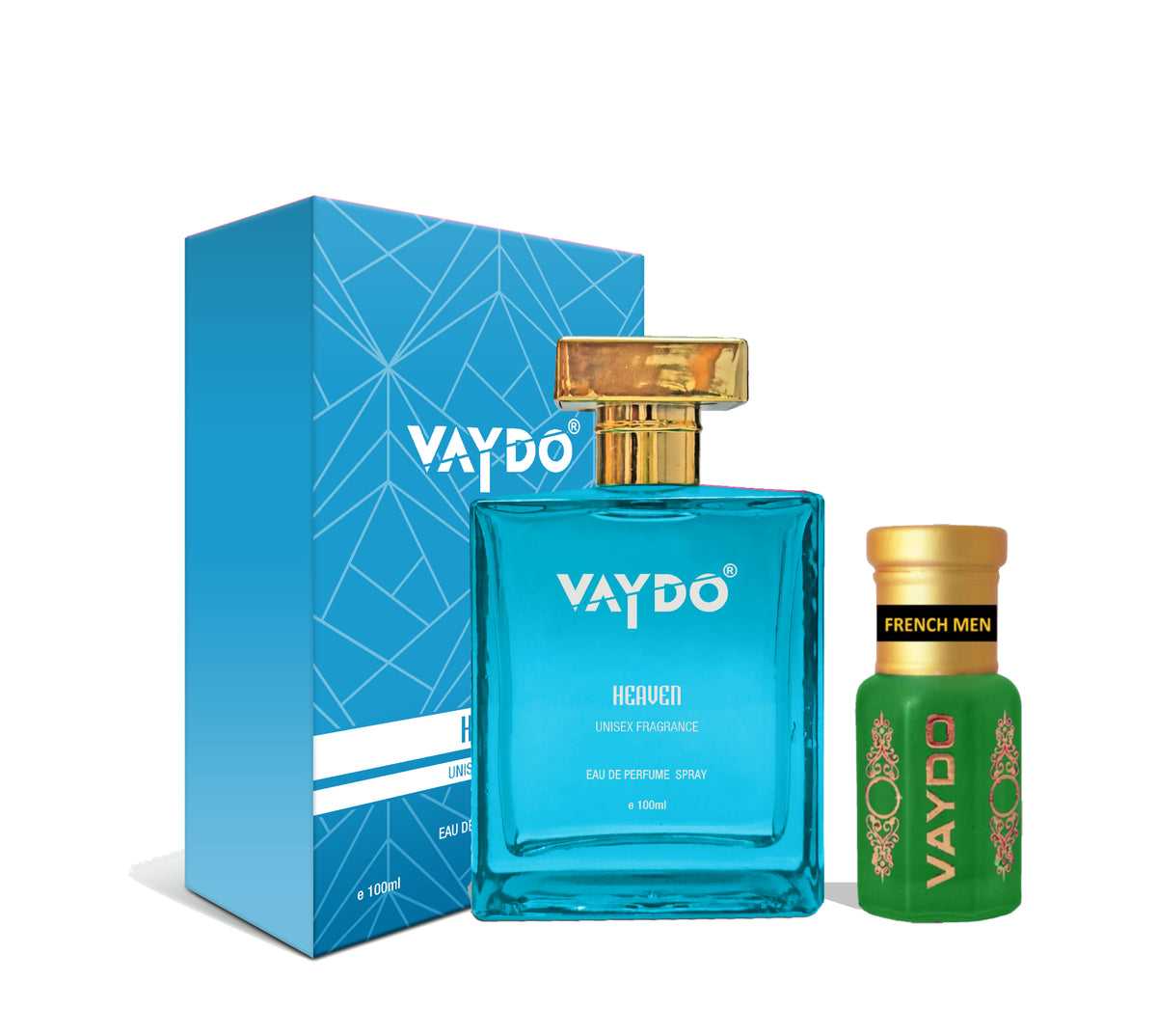 Vaydo Perfume Heaven And French Men Attar Without Alcohol for Unisex Pure Natural Fragrance