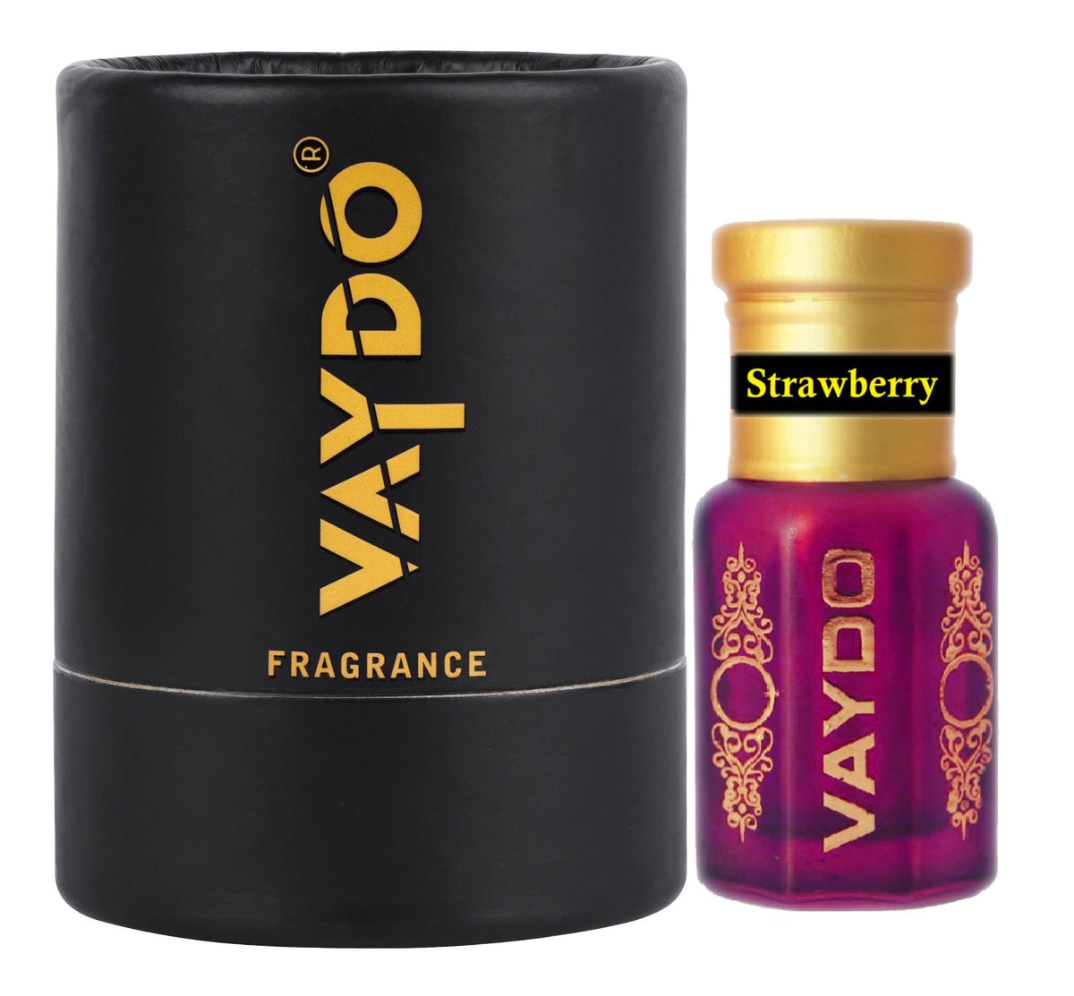 vaydo STRAWBERRY Perfume Oil Alcohol-free Attar 6ML for Unisex Pure Nutural Fragrance Floral Attar