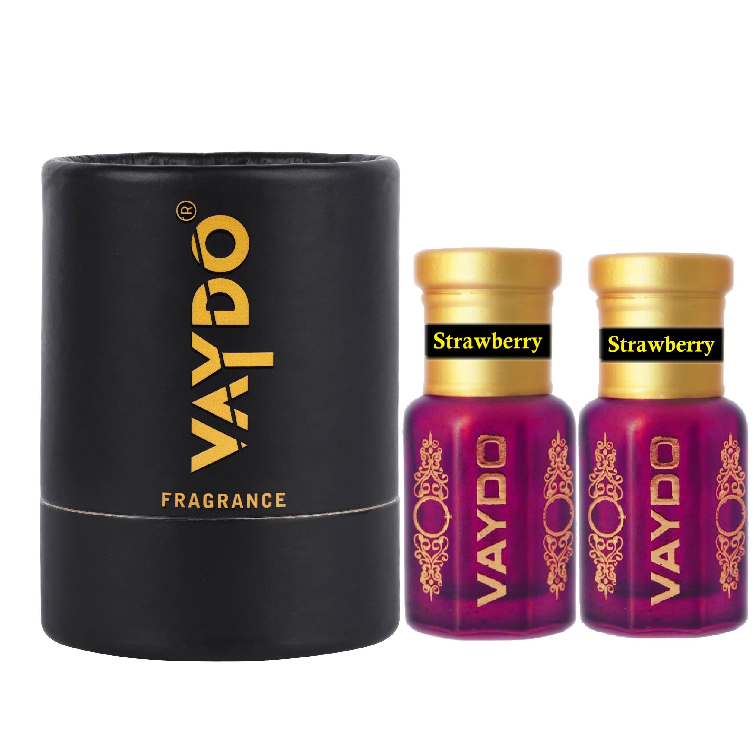 vaydo STRAWBERRY Perfume Oil Alcohol-free Attar 6ML for Unisex Pure Nutural Fragrance Floral Attar