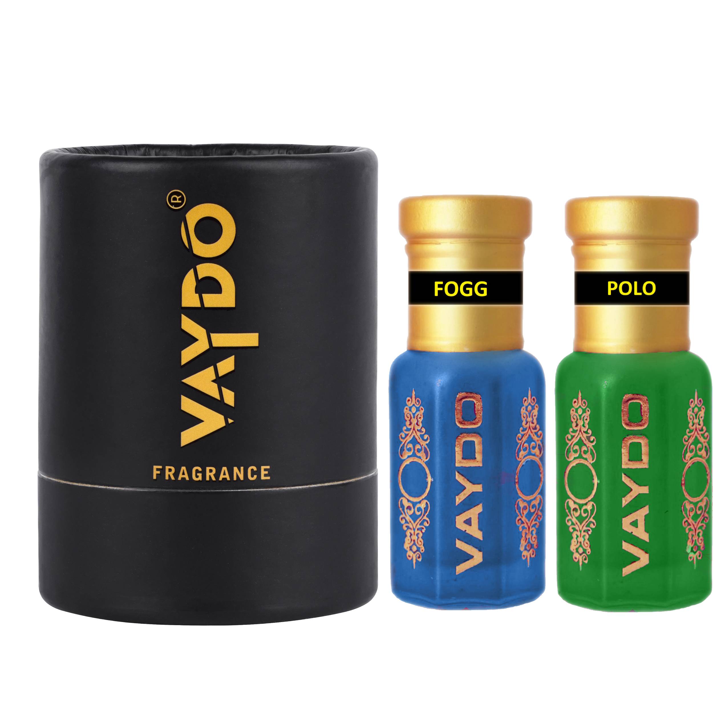 vaydo Perfume Oil Alcohol-free Attar 6+6ML for Unisex Pure Nutural Fragrance Floral Attar