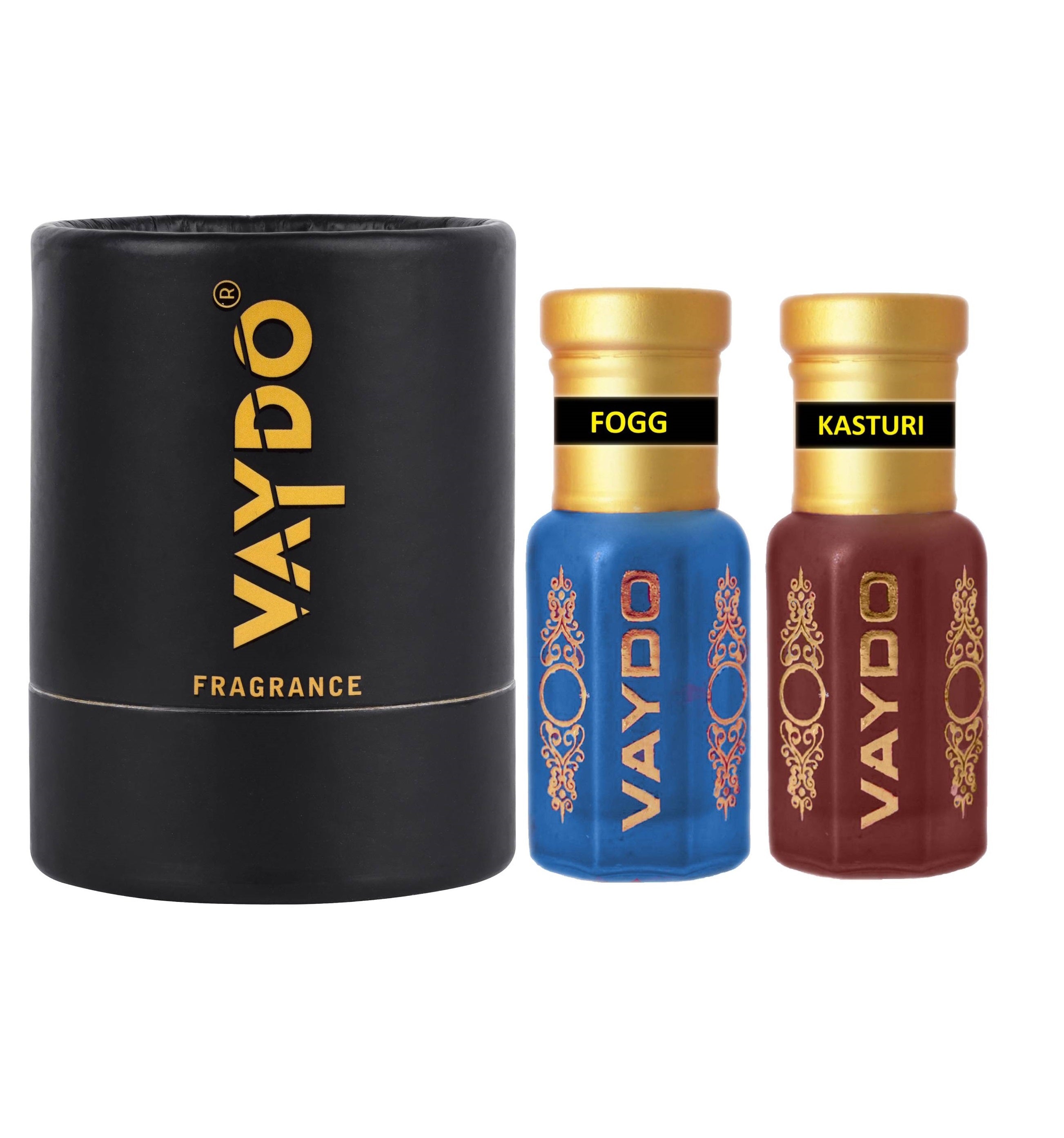 vaydo Perfume Oil Alcohol-free Attar 6+6ML for Unisex Pure Nutural Fragrance Floral Attar