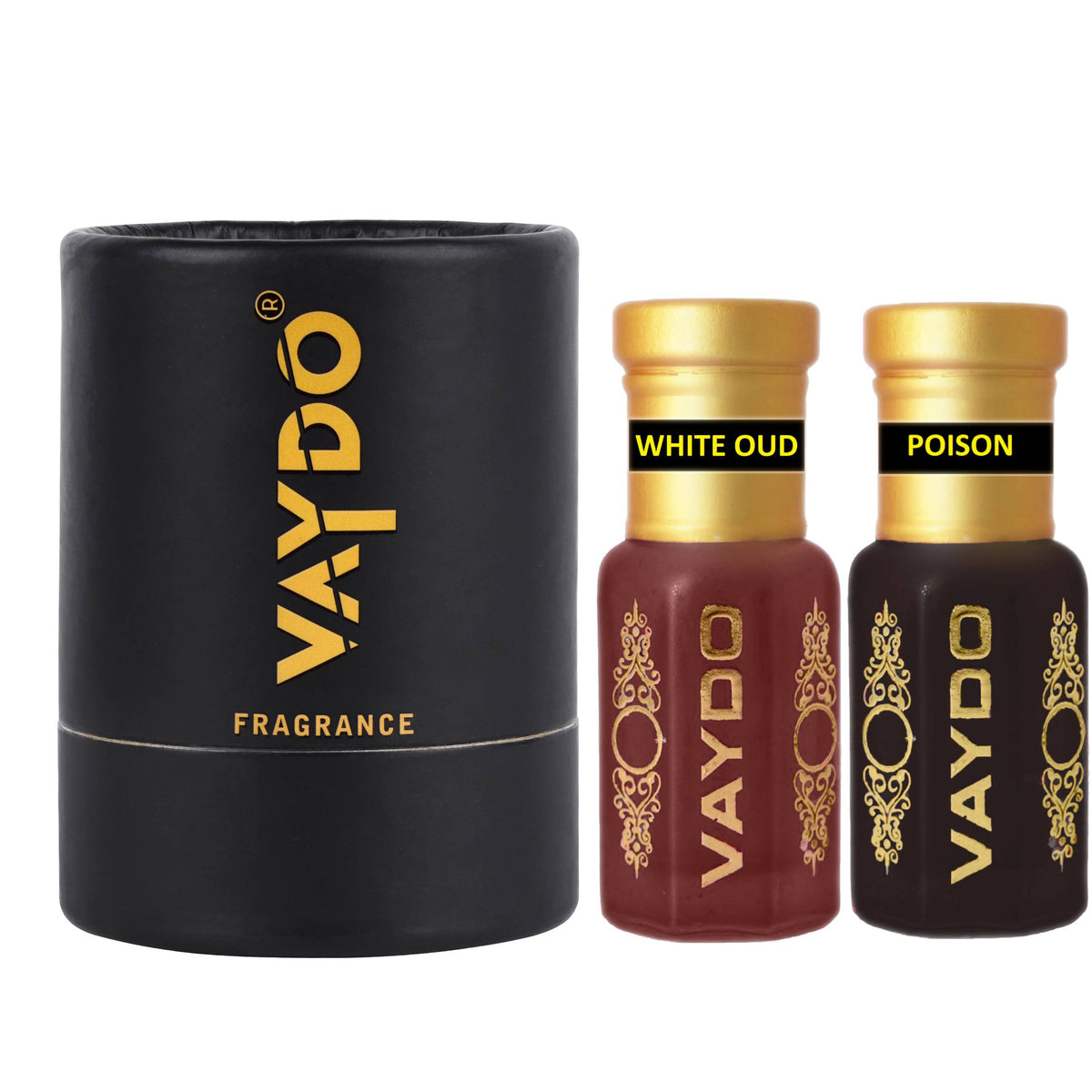 vaydo Perfume Oil Alcohol-free Attar 6+6ML for Unisex Pure Nutural Fragrance Floral Attar