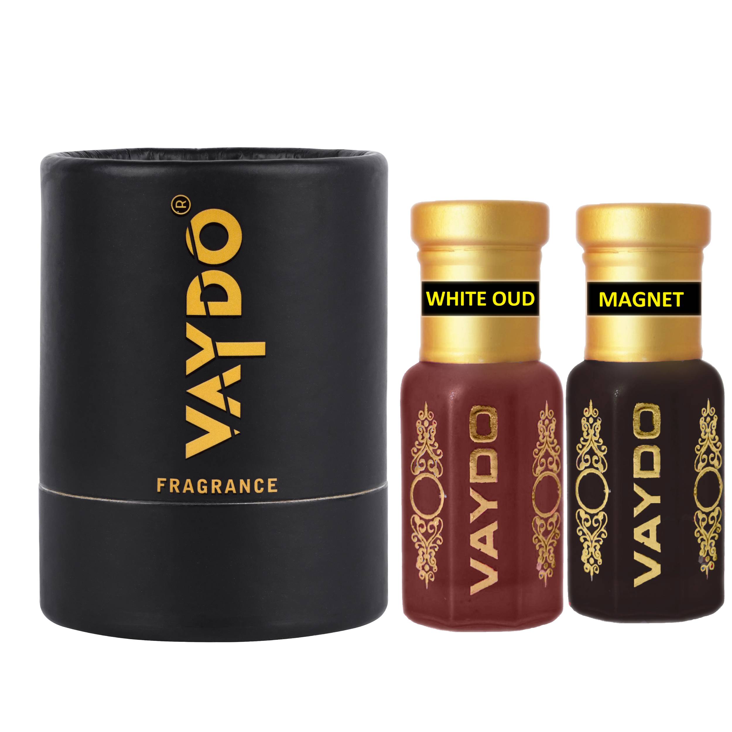 vaydo Perfume Oil Alcohol-free Attar 6+6ML for Unisex Pure Nutural Fragrance Floral Attar