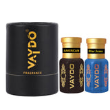 vaydo Perfume Oil Alcohol-free Attar 6+6ML for Unisex Pure Natural Fragrance Floral Attar