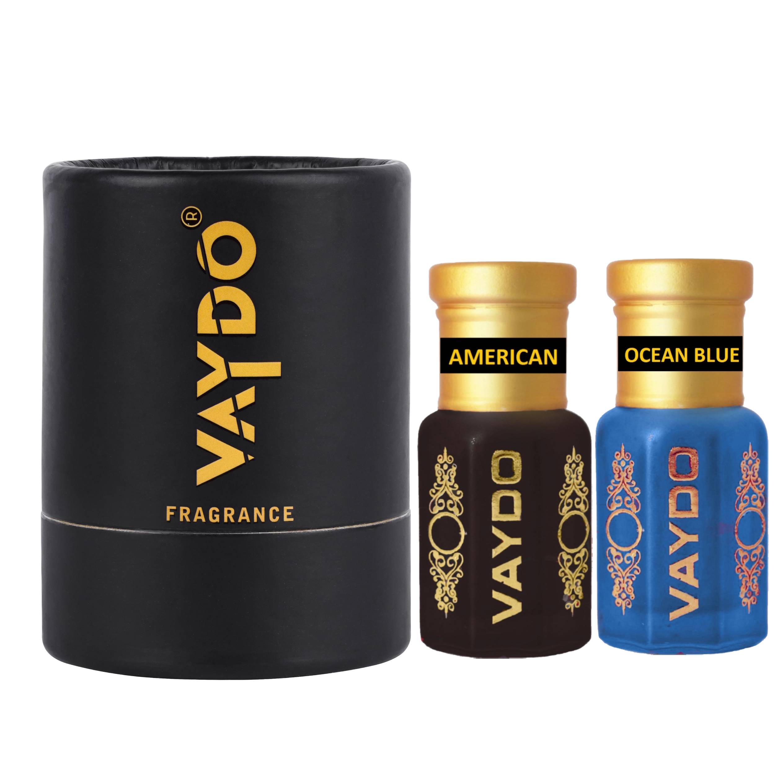 vaydo Perfume Oil Alcohol-free Attar 6+6ML for Unisex Pure Natural Fragrance Floral Attar