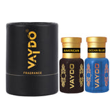 vaydo Perfume Oil Alcohol-free Attar 6+6ML for Unisex Pure Natural Fragrance Floral Attar