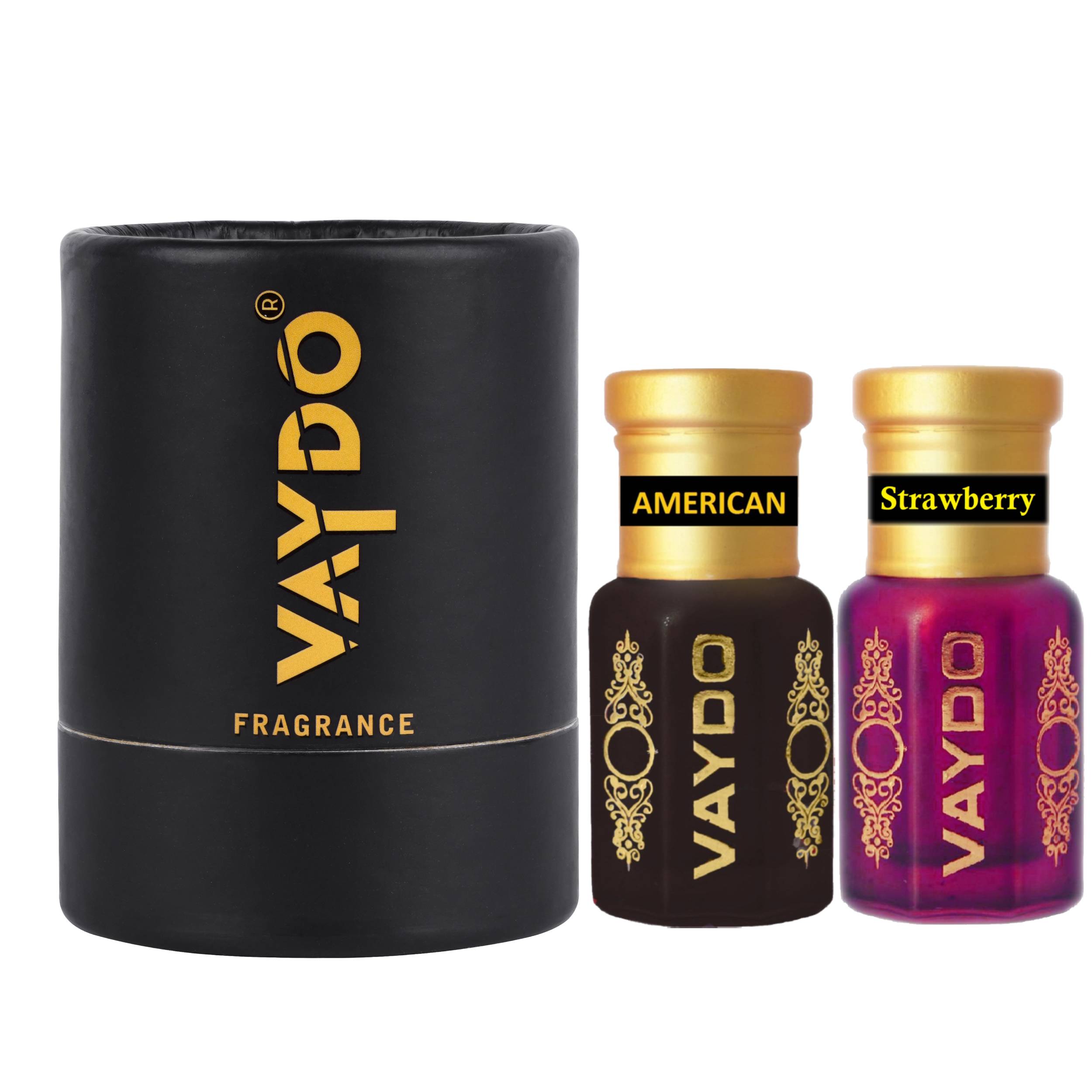 vaydo Perfume Oil Alcohol-free Attar 6+6ML for Unisex Pure Natural Fragrance Floral Attar
