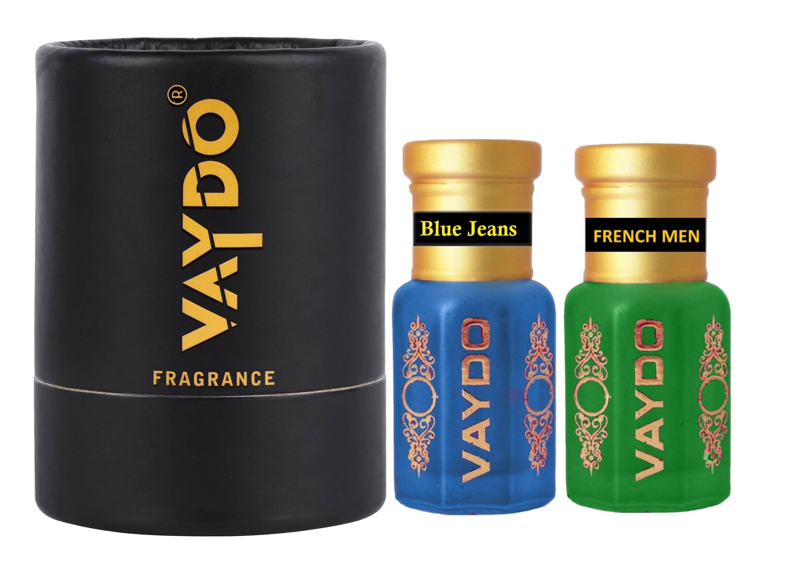 vaydo Perfume Oil Alcohol-free Attar 6+6ML for Unisex Pure Natural Fragrance Floral Attar