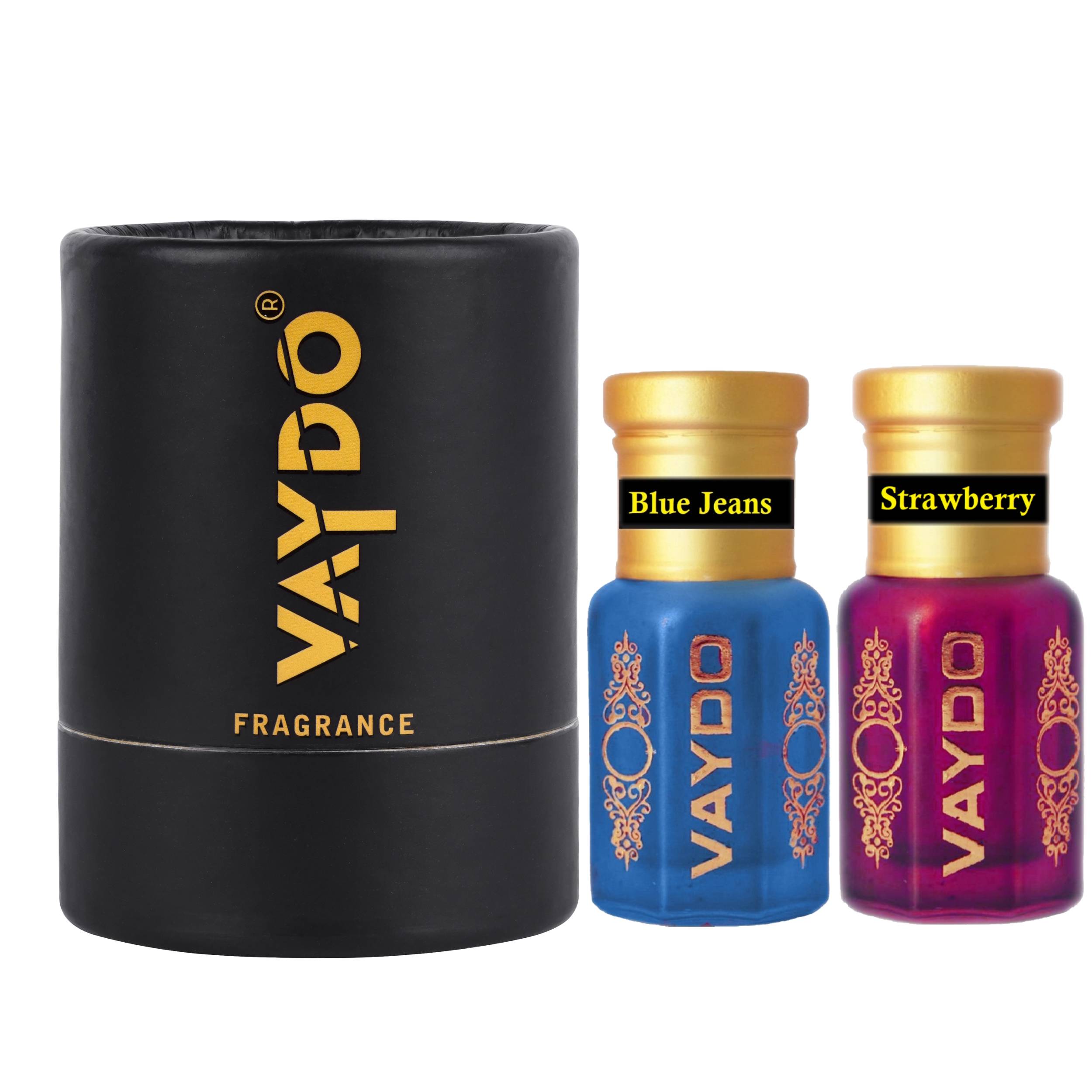 vaydo Perfume Oil Alcohol-free Attar 6+6ML for Unisex Pure Natural Fragrance Floral Attar