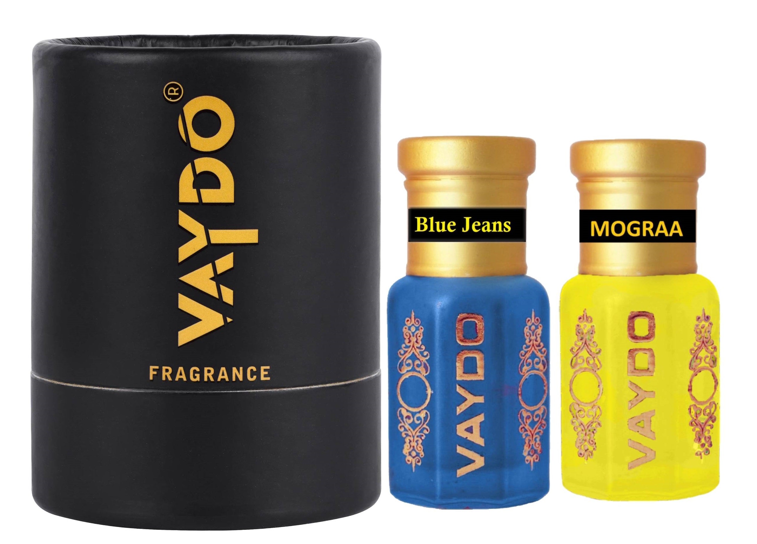 vaydo Perfume Oil Alcohol-free Attar 6+6ML for Unisex Pure Natural Fragrance Floral Attar