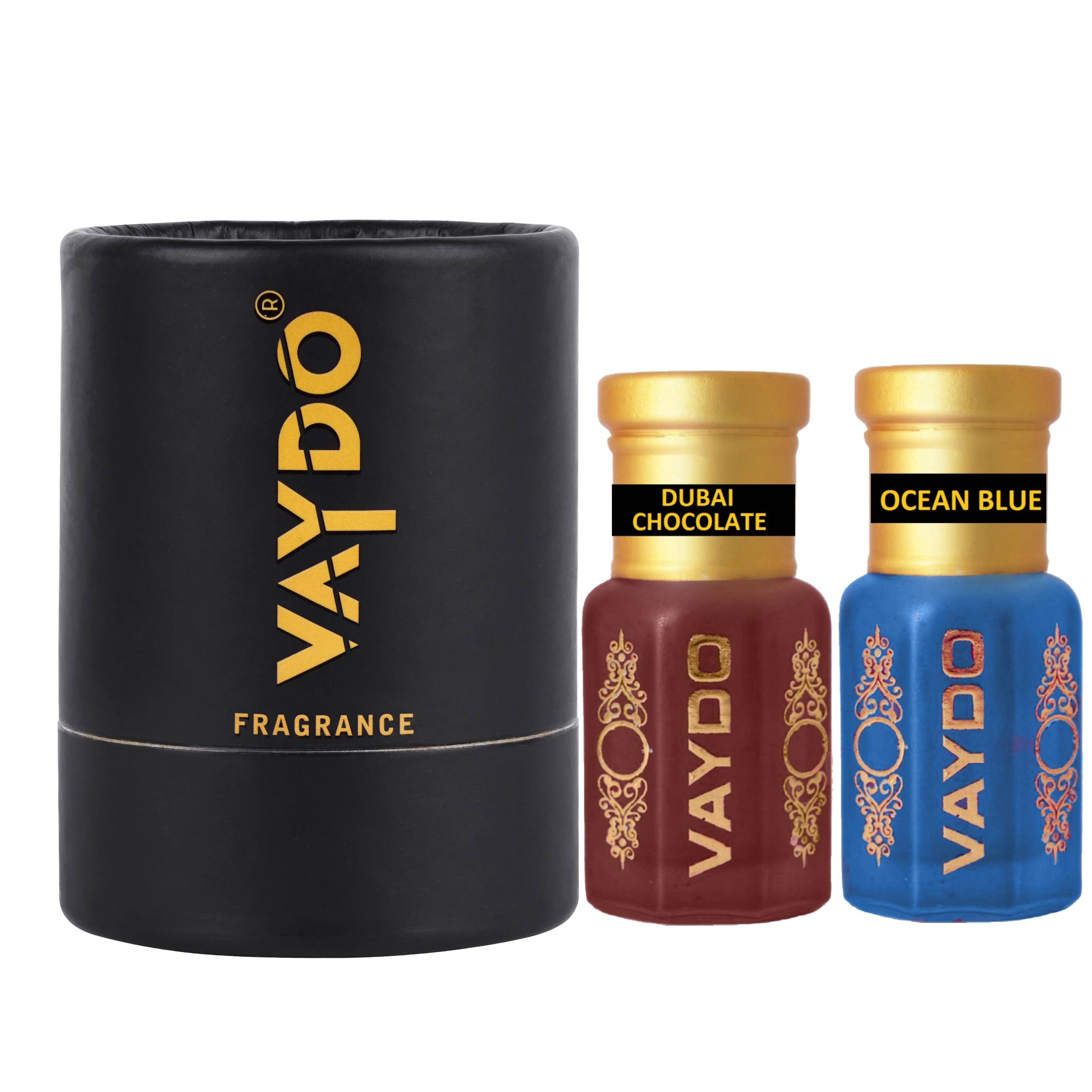vaydo Perfume Oil Alcohol-free Attar 6+6ML for Unisex Pure Natural Fragrance Floral Attar